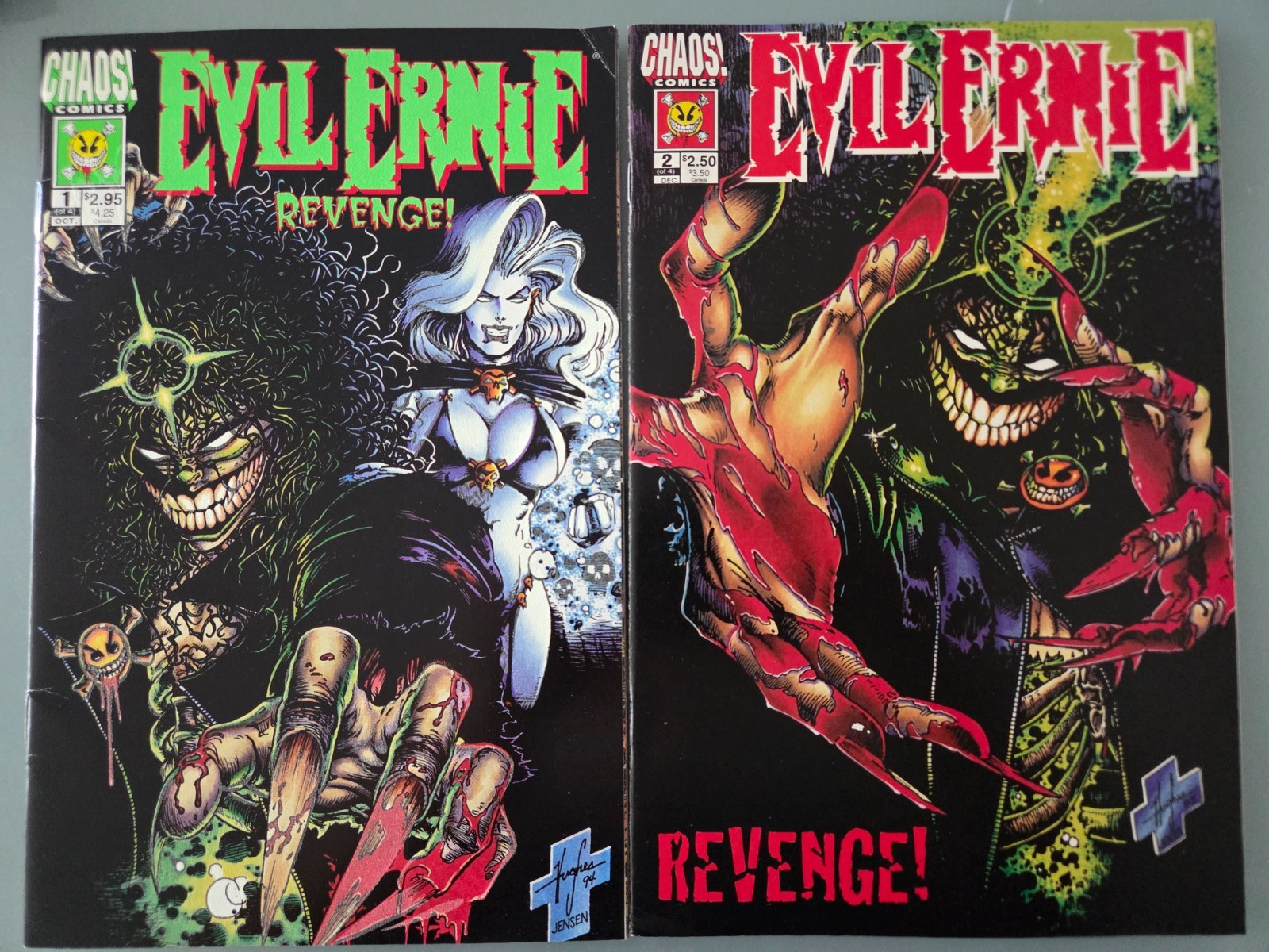 EVIL ERNIE REVENGE #1-4 (1994) CHAOS COMICS FULL SET 1ST APPEARANCE PURGATORI