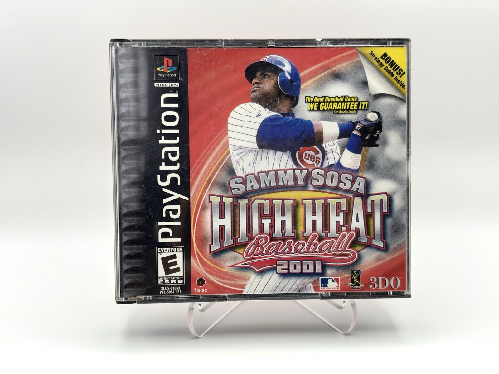 Tested Sammy Sosa High Heat Baseball 2001 (Sony PlayStation 1) Complete In Box