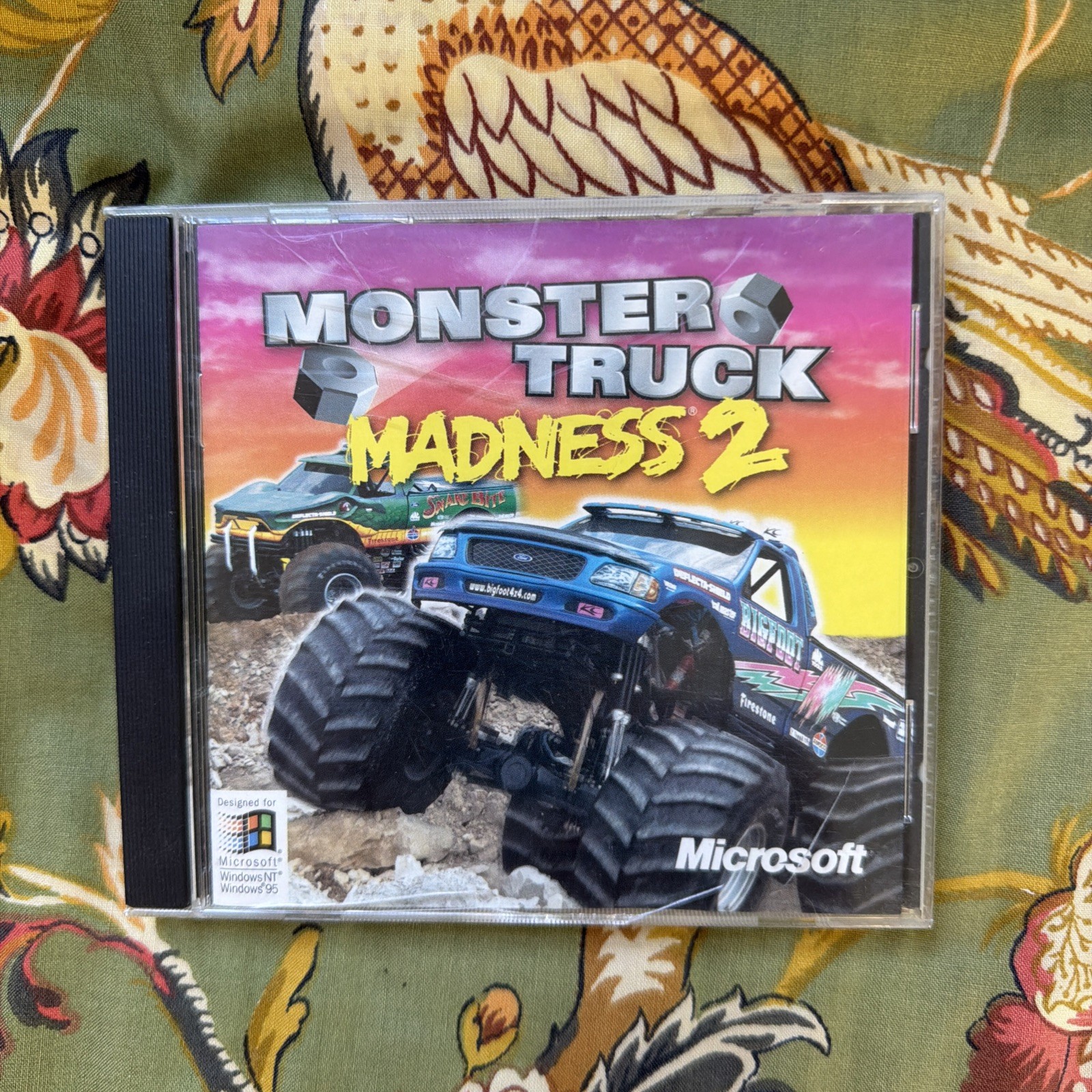 Microsoft PC Windows - Monster Truck Madness 2 Racing CD-ROM w/ Manual 1996 E