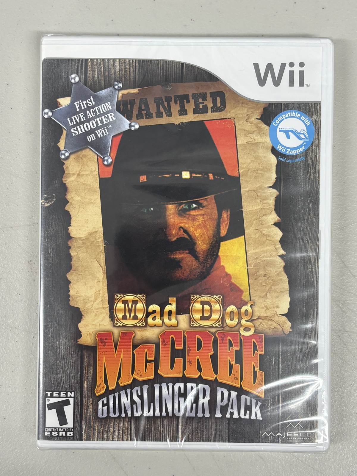 Mad Dog McCree: Gunslinger Pack - Nintendo Wii - NEW Sealed MINT