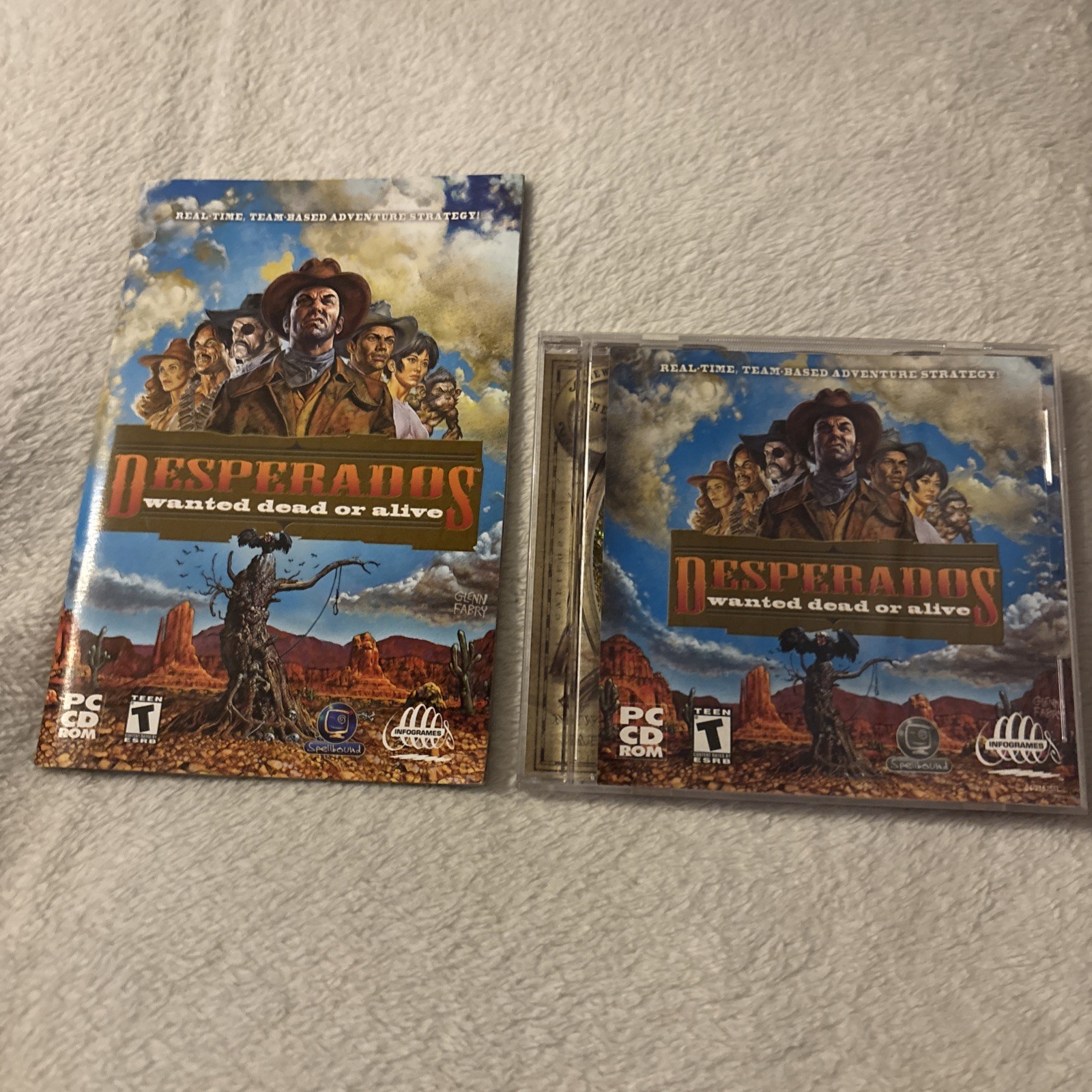 Desperados: Wanted Dead or Alive (PC, 2001) Jewel Case with Manual - TESTED