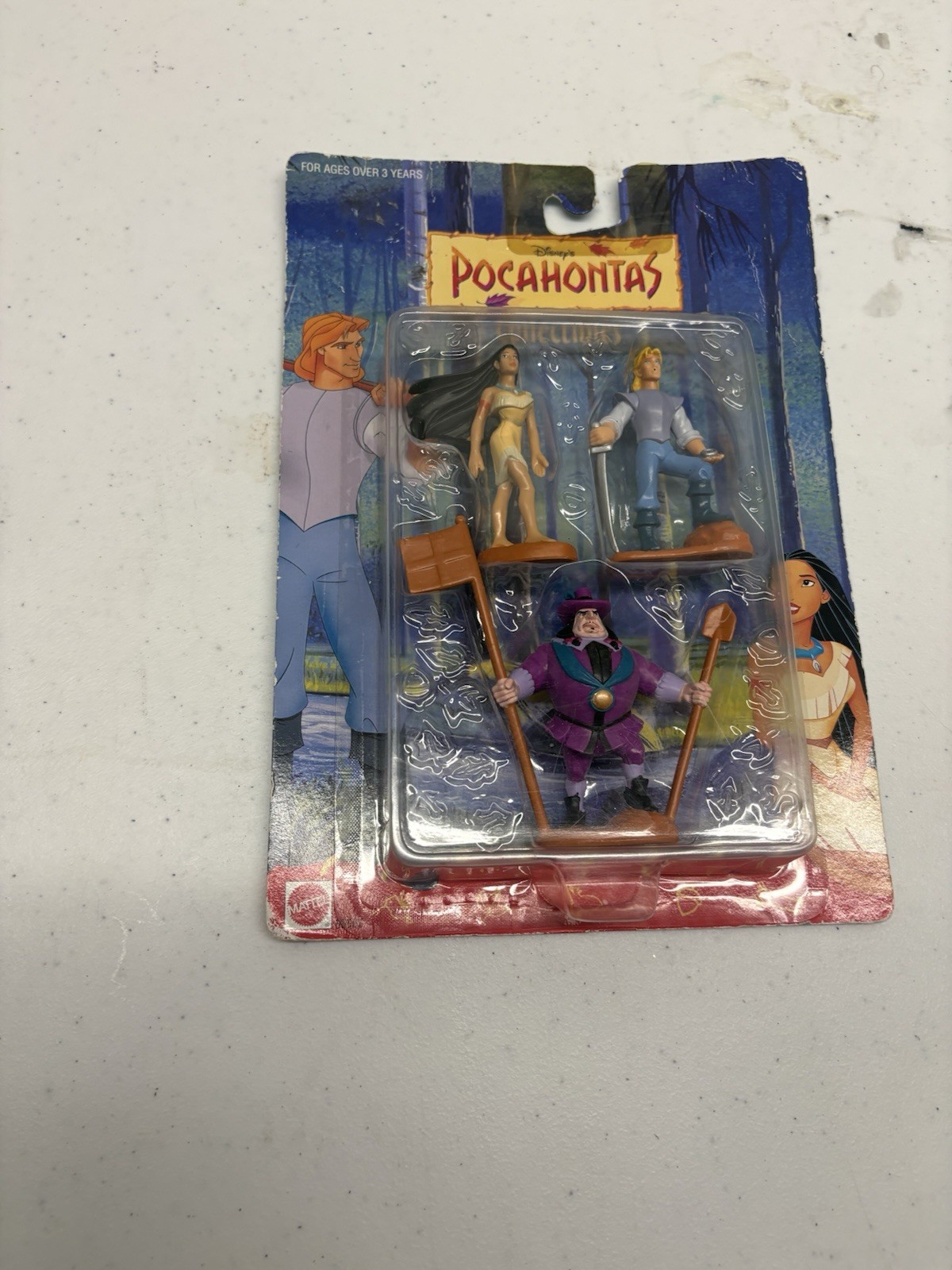 Vintage 1995 Disney Pocahontas Collectibles 3 Figure Set Mattel Sealed