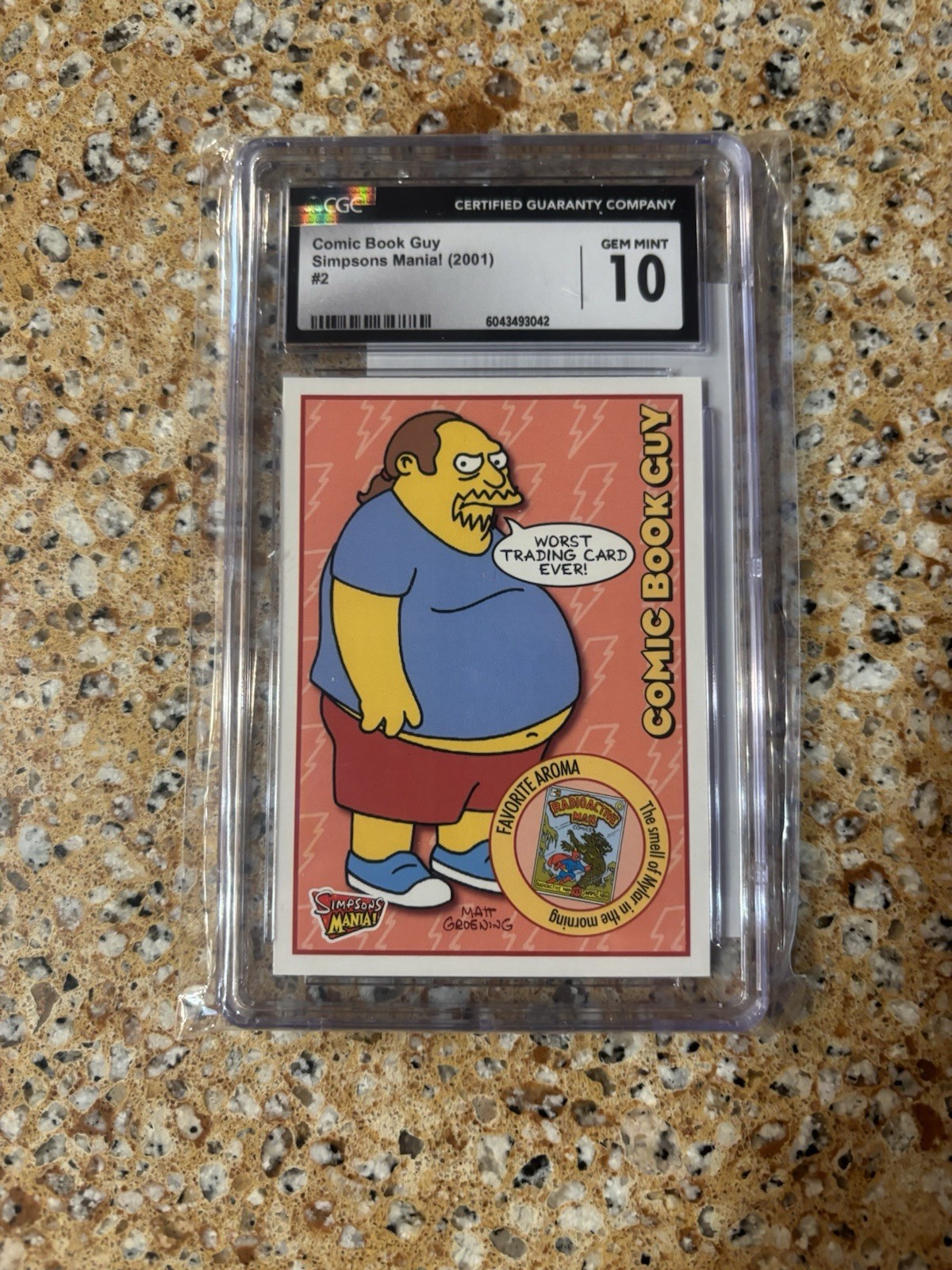 INKWORKS 2001 Simpsons Mania #2 Comic Book Guy The Simpsons CGC 10 Graded