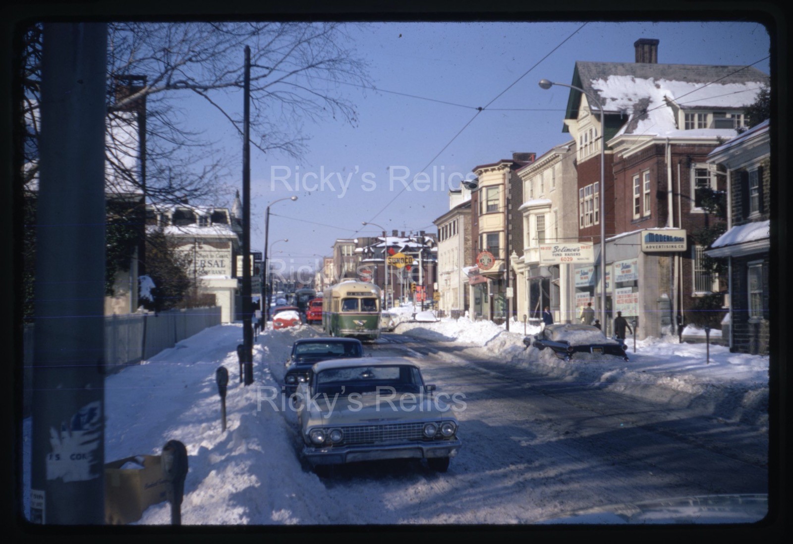 Original Slide PTC #2750 PCC Phila. Transit Germantown Ave 1967 Philadelphia PA