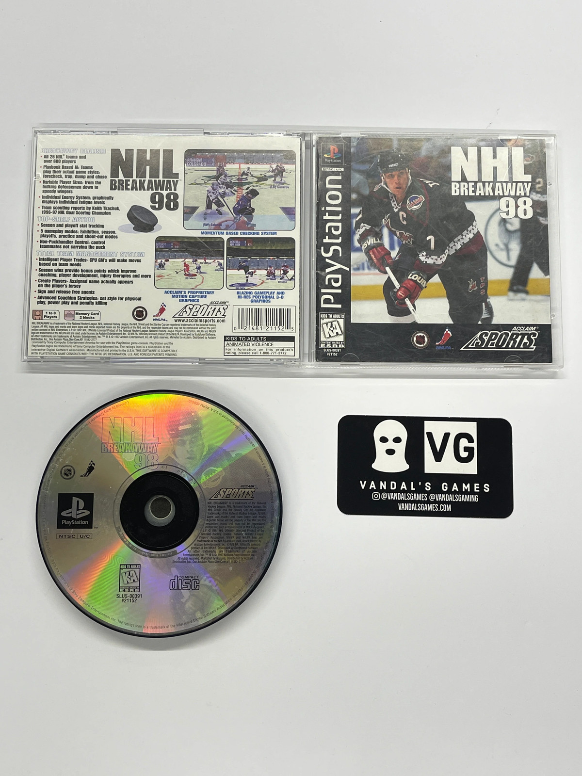 PS1 - NHL Breakaway 98 Sony PlayStation 1 Complete #111