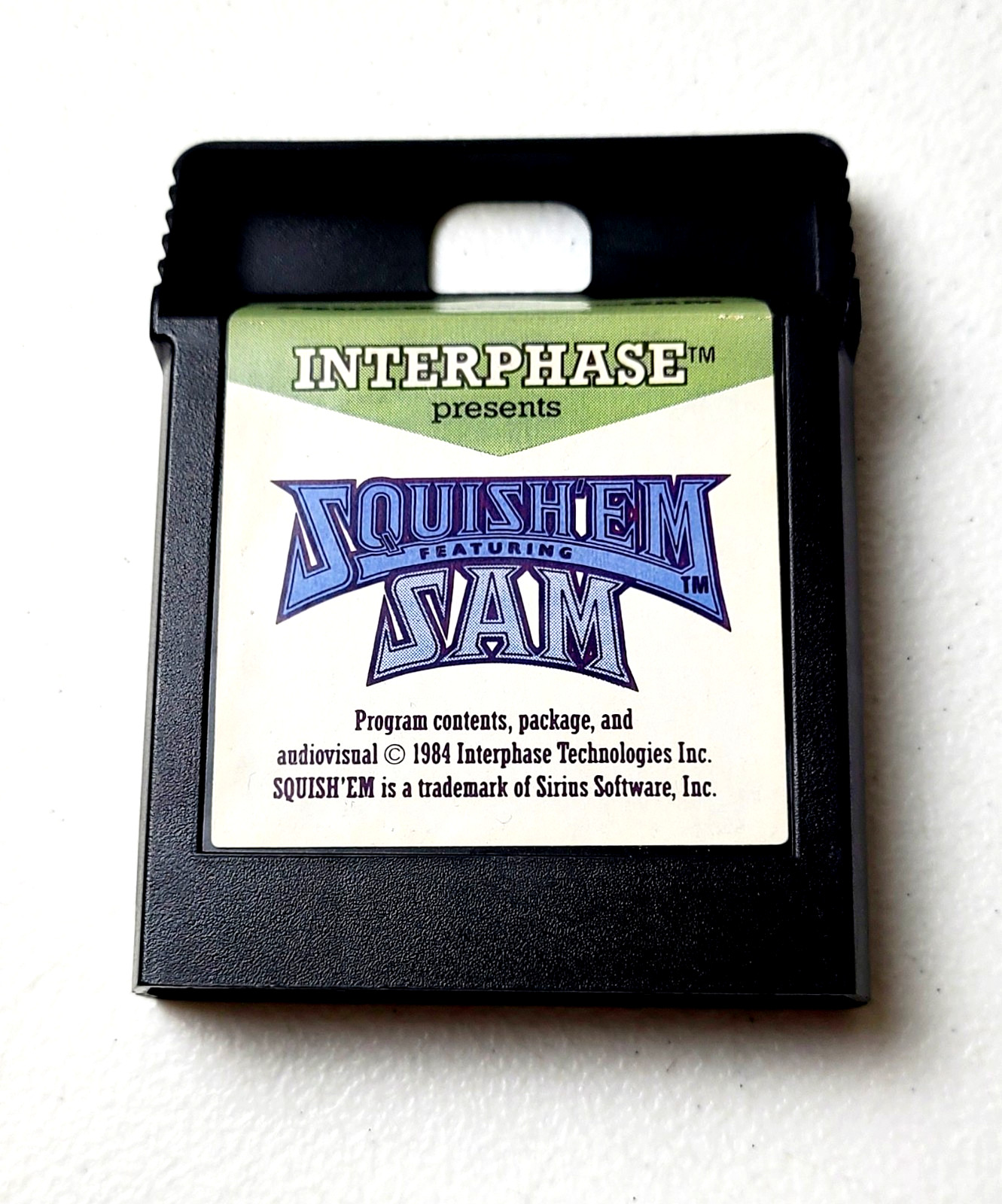Squish\'em Featuring Sam (Colecovision, 1984) Interphase Game Cartridge Untested