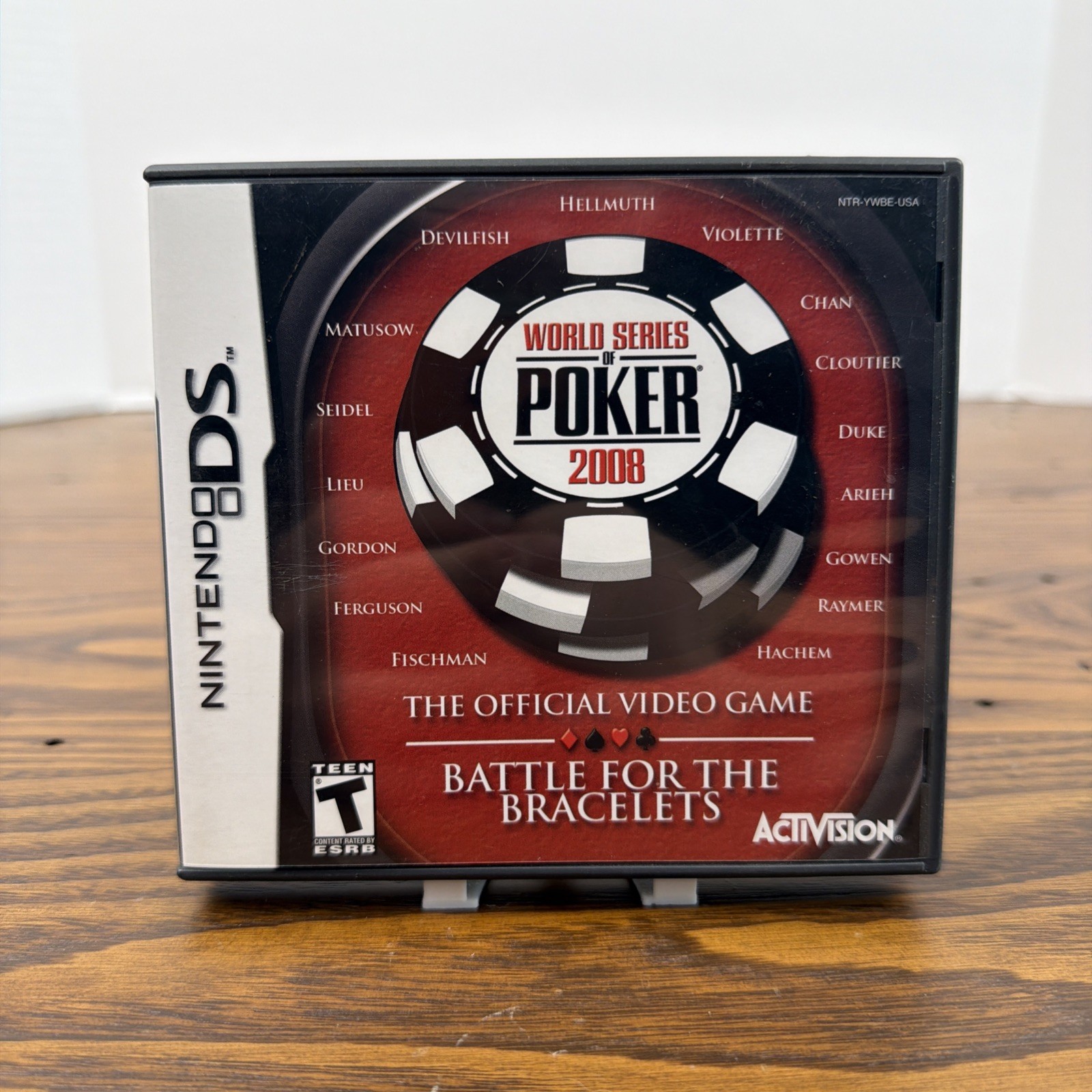 World Series of Poker 2008 (Nintendo DS Game) Complete-Tested & Works