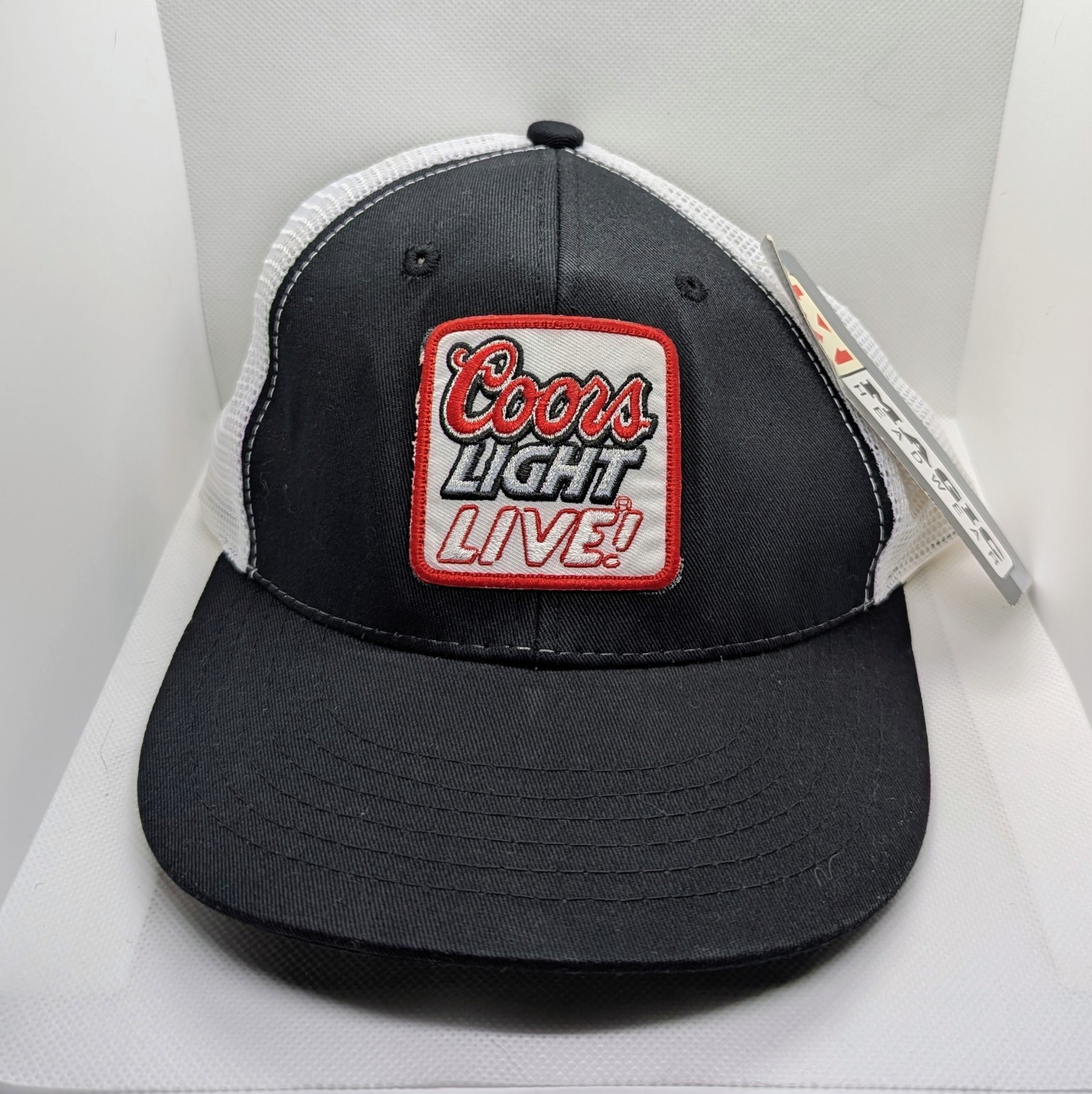 COORS LIGHT LIVE - Black Mesh Snapback Truckers Baseball Hat Cap NWT New 
