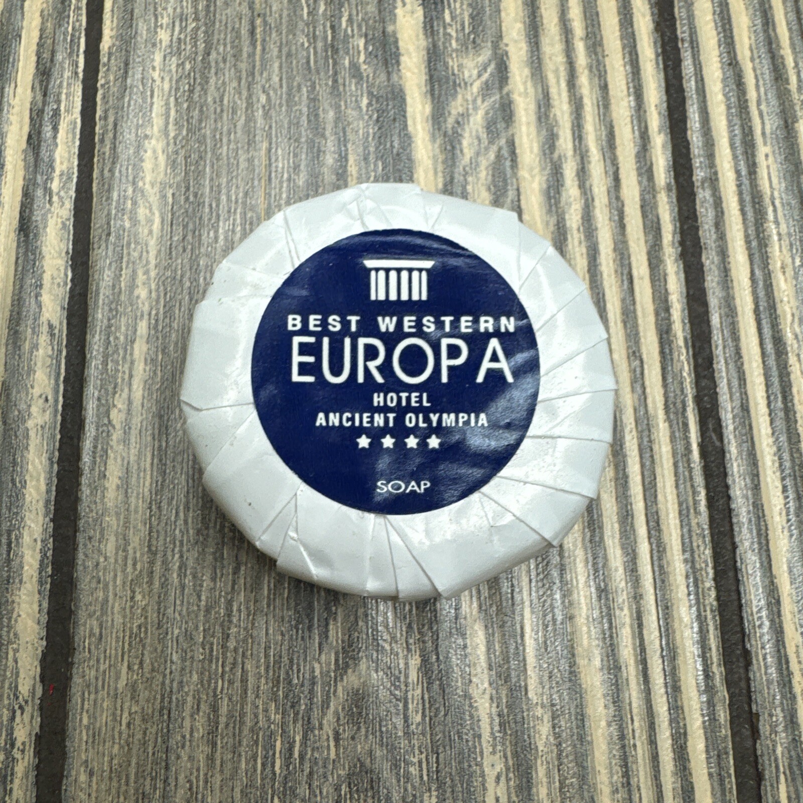 Vintage Best Western Europa Hotel Ancient Olympia Soap Bar 