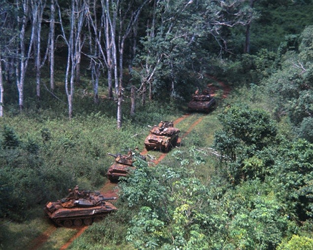U.S.Tanks on Patrol in North Vietcong 8