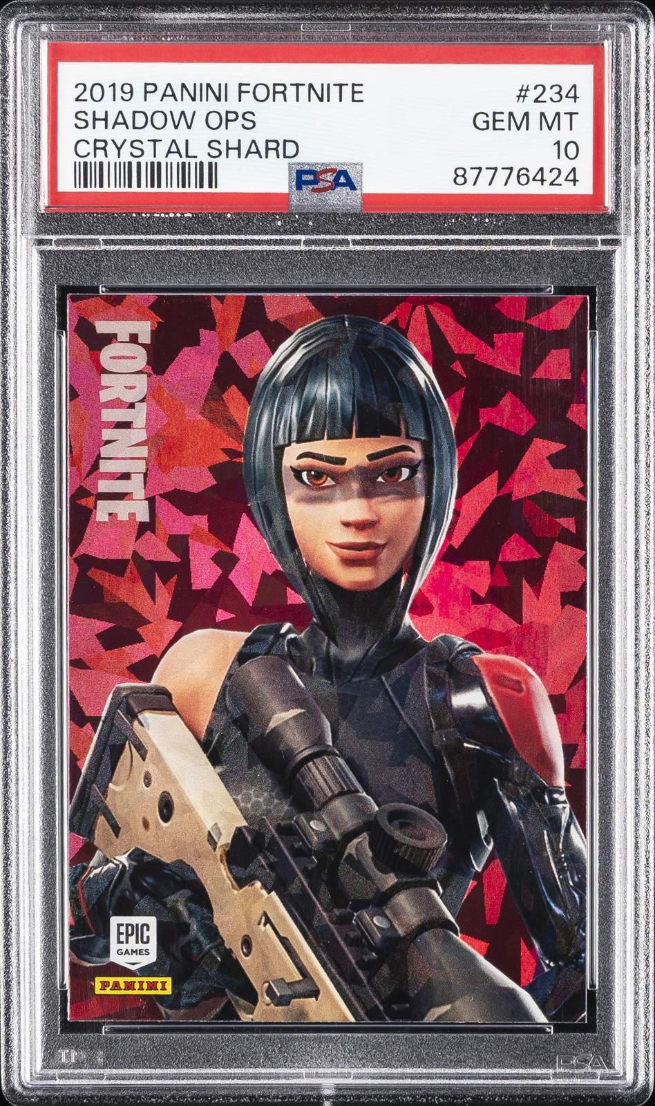 2019 PANINI FORTNITE CRYSTAL SHARD #234 SHADOW OPS PSA 10