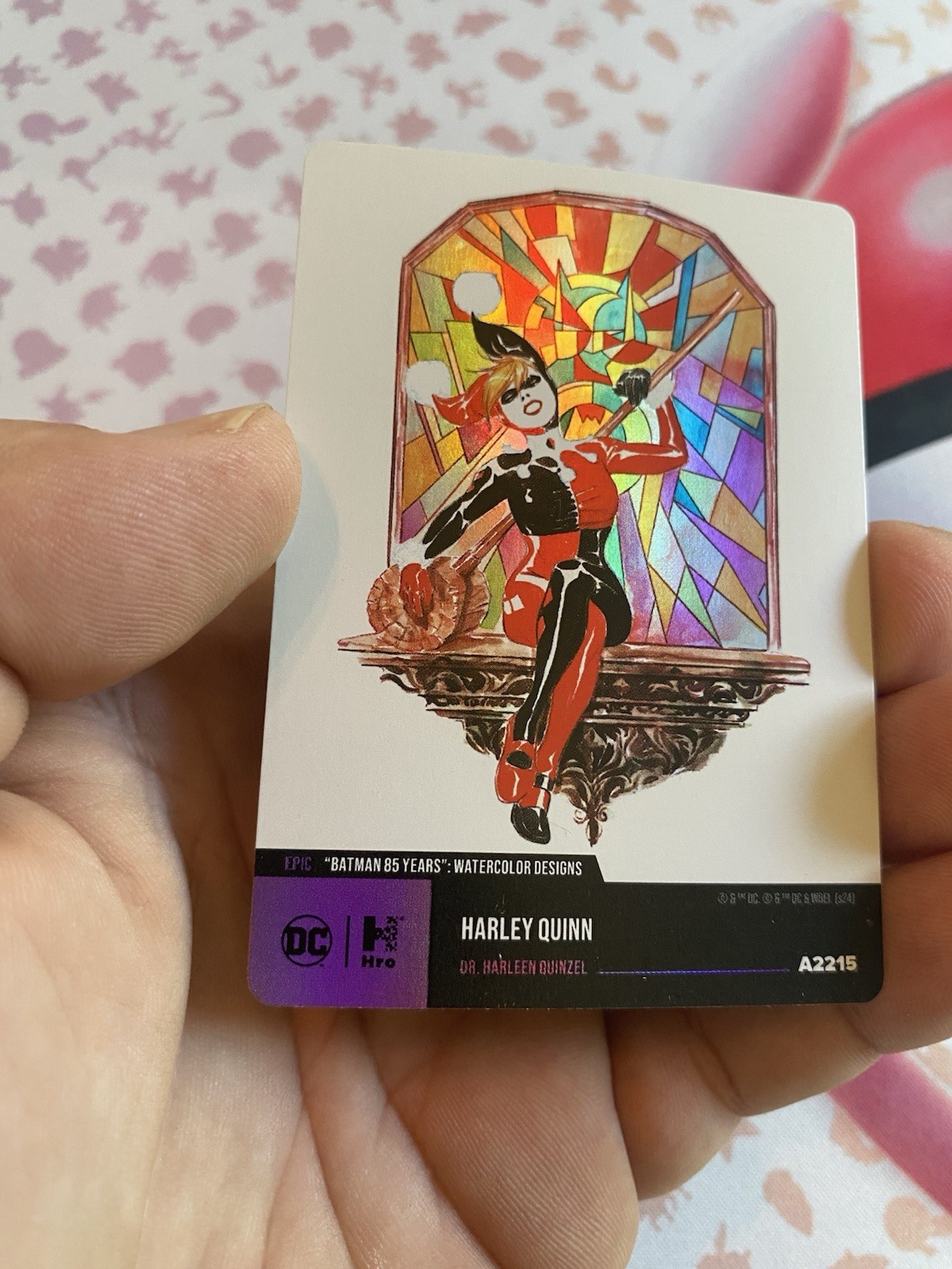 Official DC - Batman 85 Years: Water Color Designs Harley Quinn Holo Foil Epic