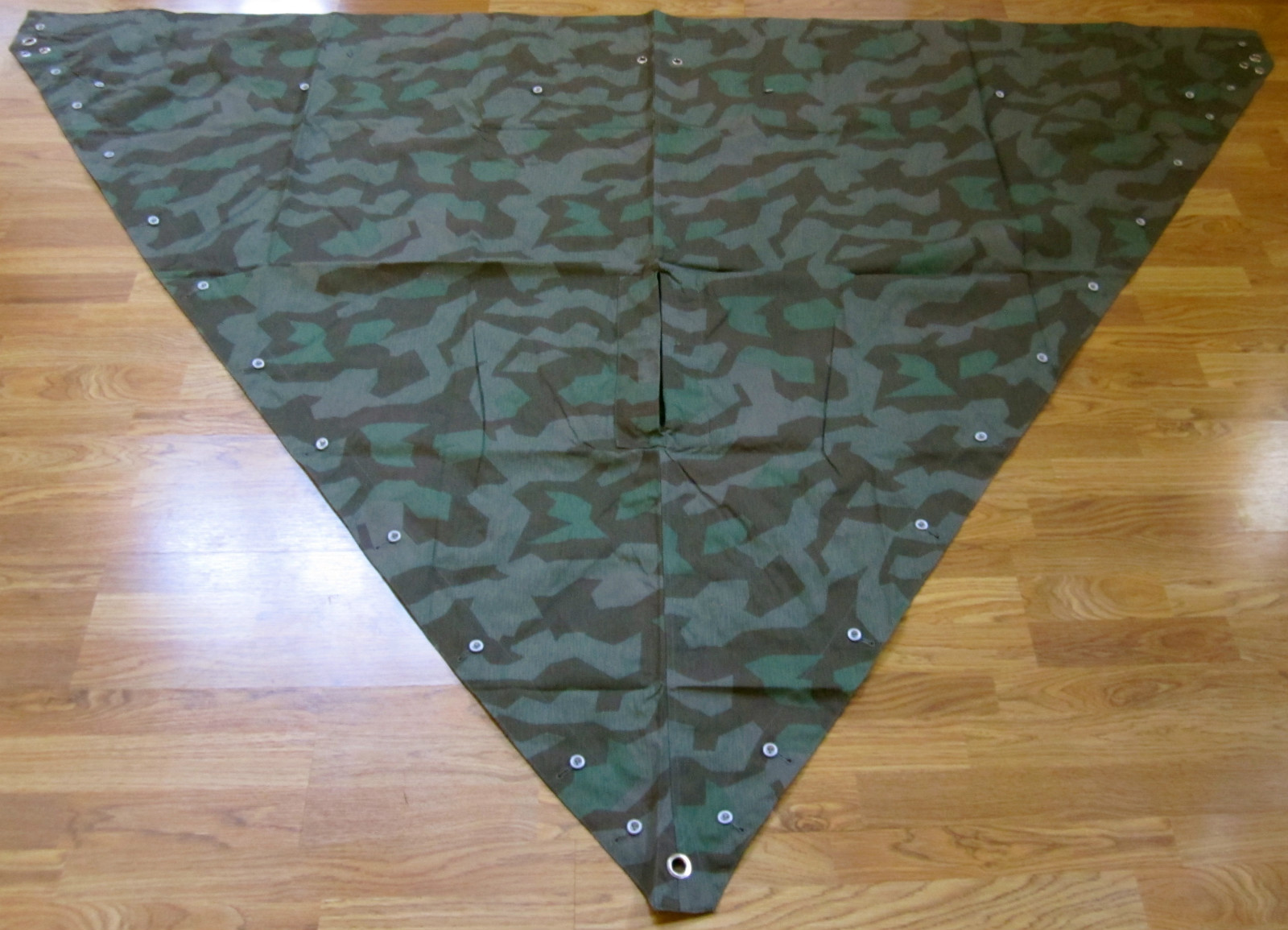  WWII GERMAN SPLINTER CAMO SHLETER HALF ZELT ZELTBAHN