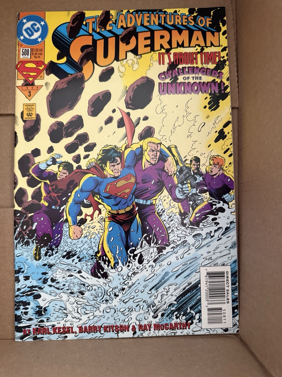 DC Comics 1994 ‘the Adventures Of Superman’ Its About Time #508