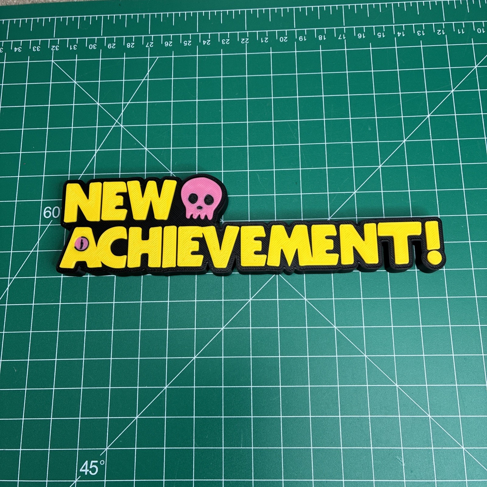 3D Printed Dungeon Crawler Carl New Achievement Sign Logo Fan Display Fan Art