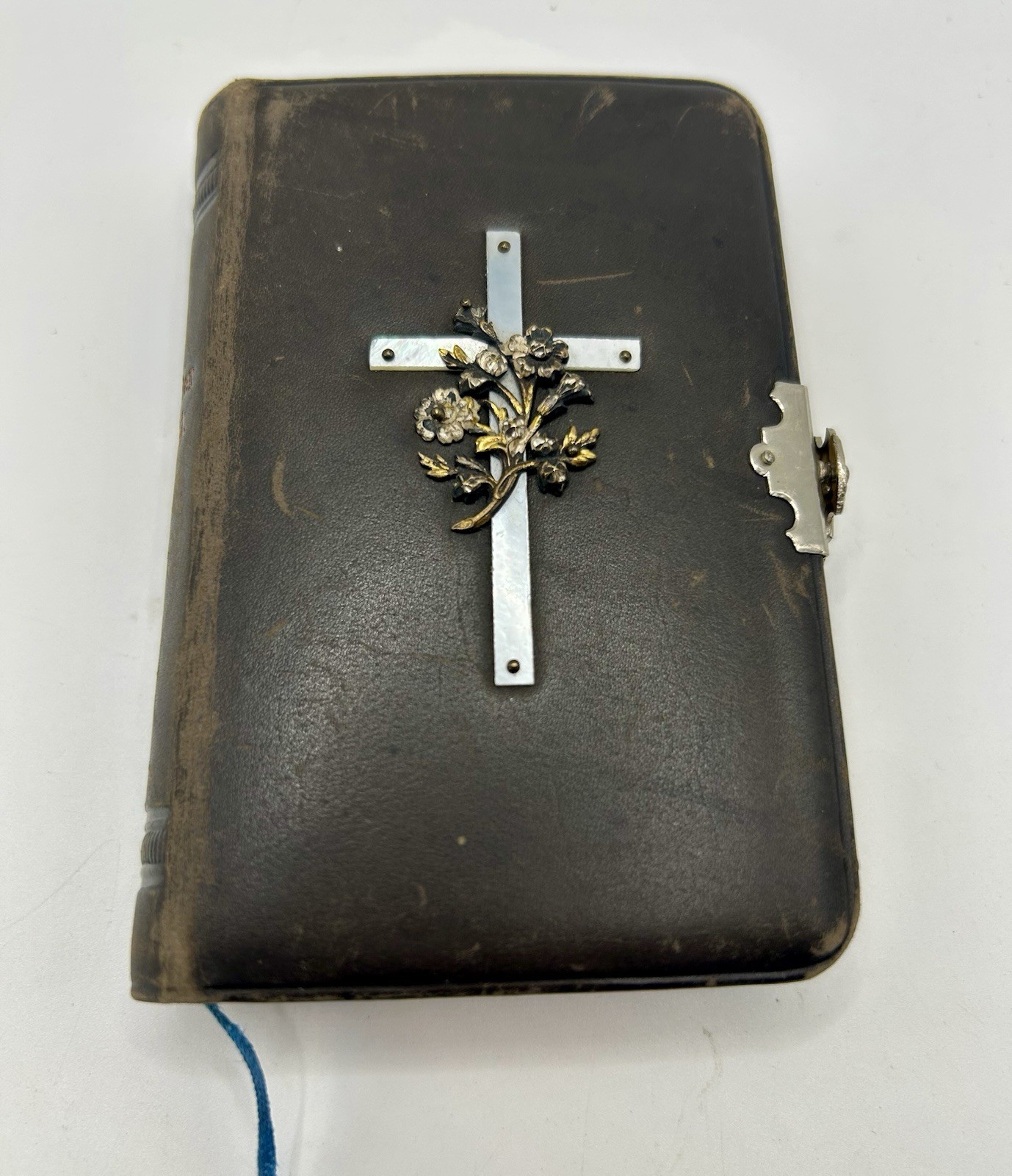 Antique c1901-1903 Perlen der Andacht German Catholic Prayer Book Gilt Edges