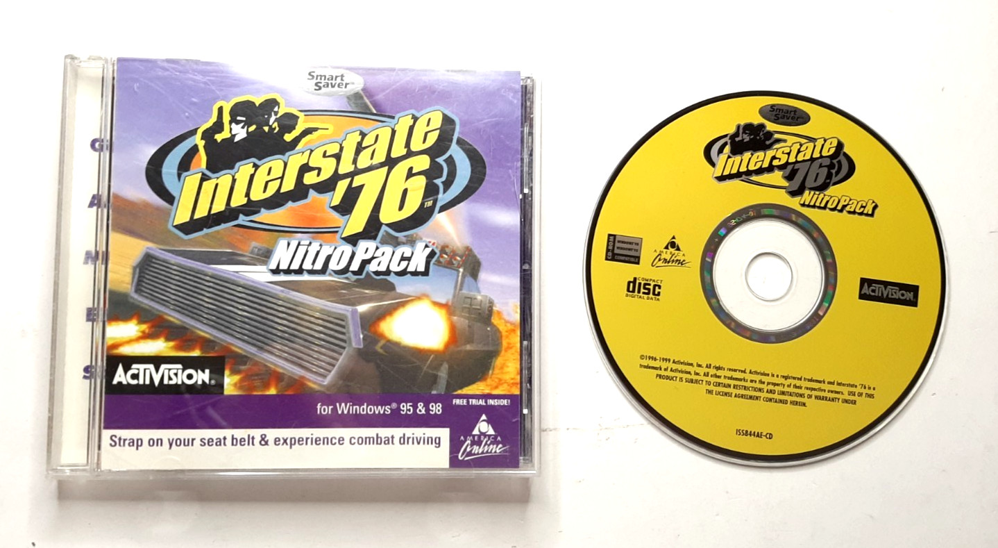 Interstate ’76 Nitro Pack (1999) – Activision PC– Windows 95/98 – Expansion Pack