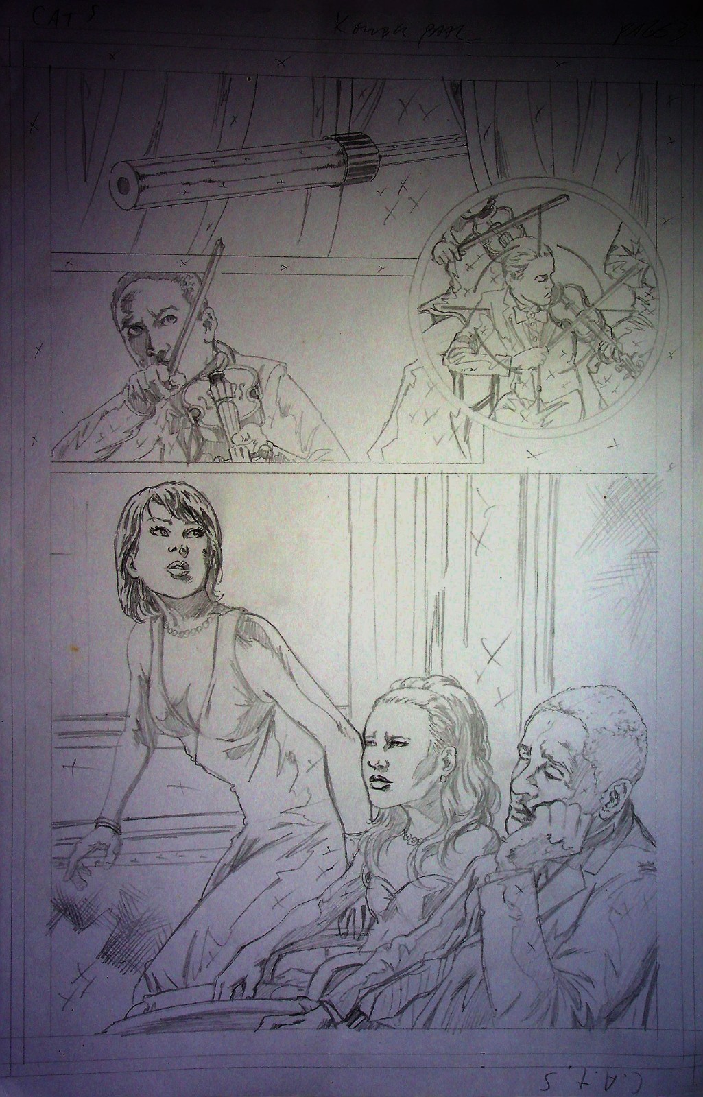 Kewber Baal C.A.T.S. One Shot 2012 Hand-Drawn Original Comic Interior Page