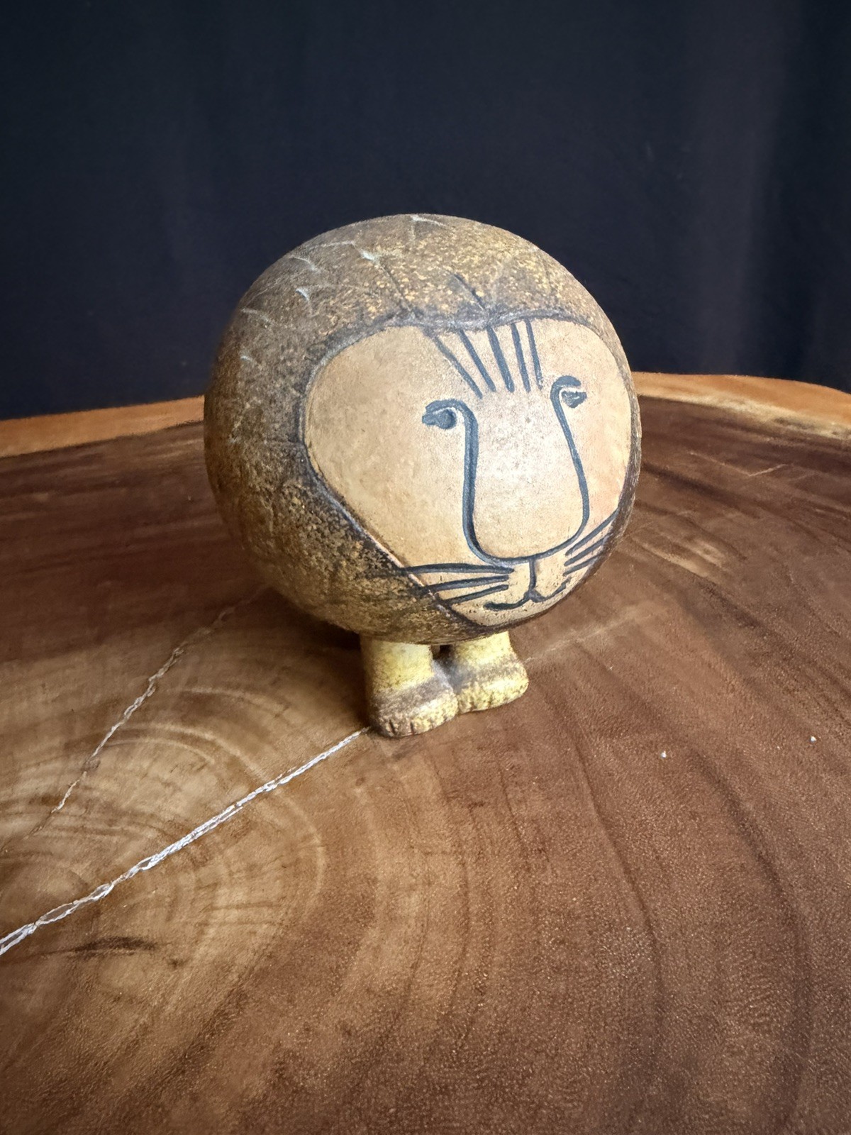 Lisa Larson Lion Gustavsberg Sweden Vintage Ceramic Sculpture MCM Signed