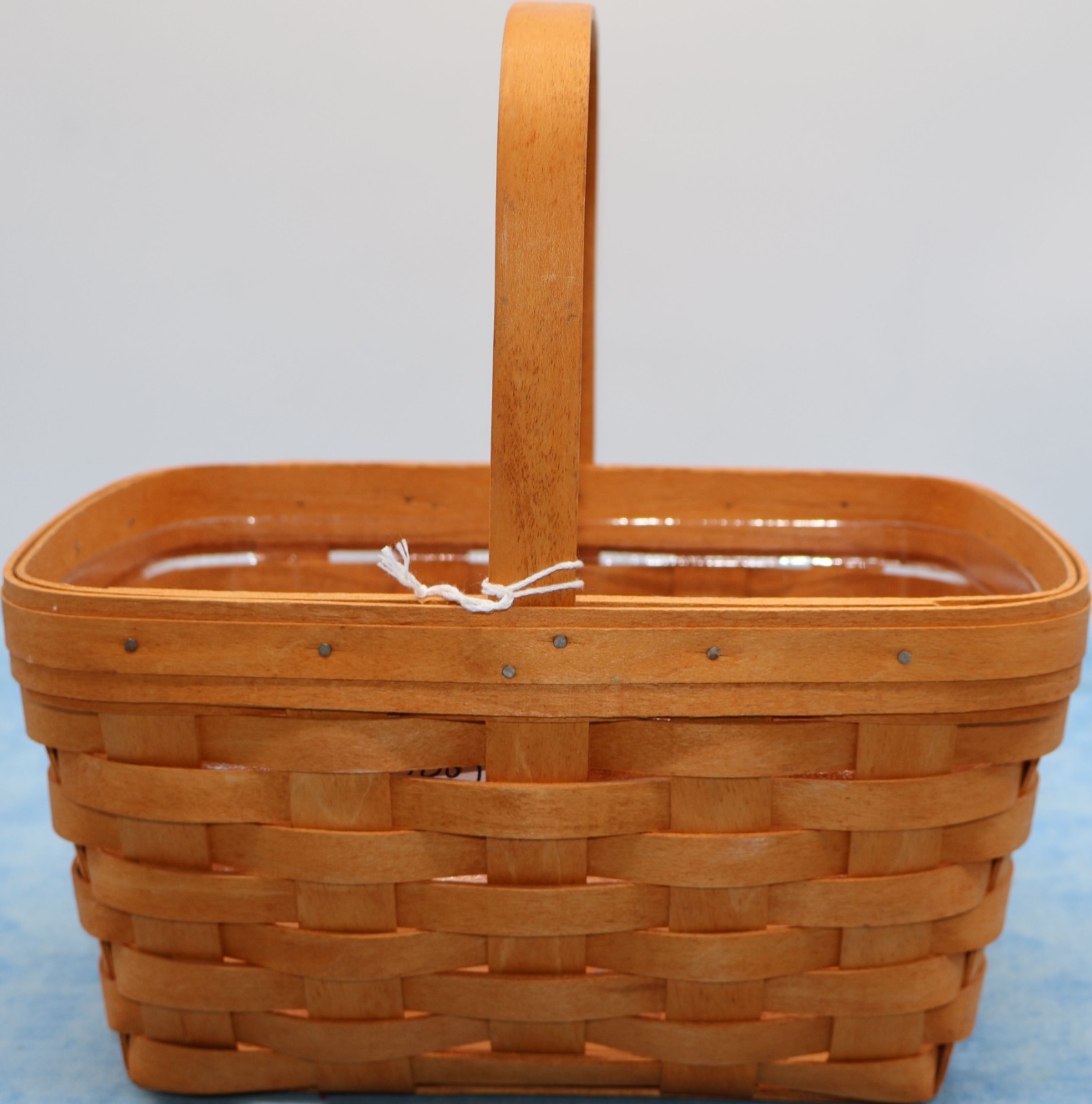 Longaberger 1997 Rectangular Basket Swing Handle Plastic Protector