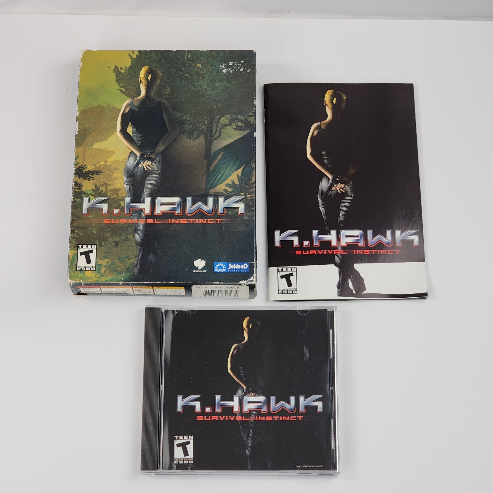 K.Hawk: Survival Instinct (PC, 2003) Big Box Complete Navy Seal Adventure K Hawk