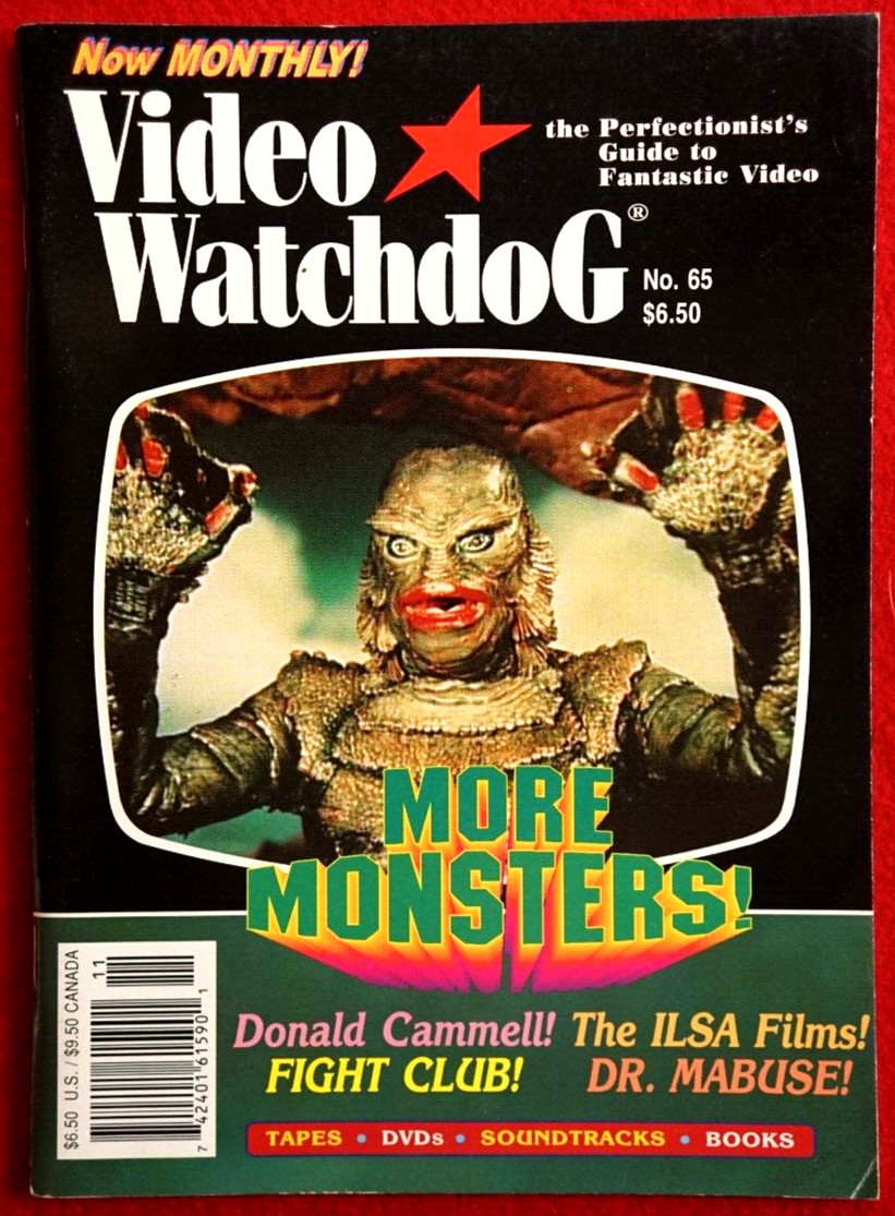 2000 VIDEO WATCHDOG Magazine #65 CREATURE FROM BLACK LAGOON Cover