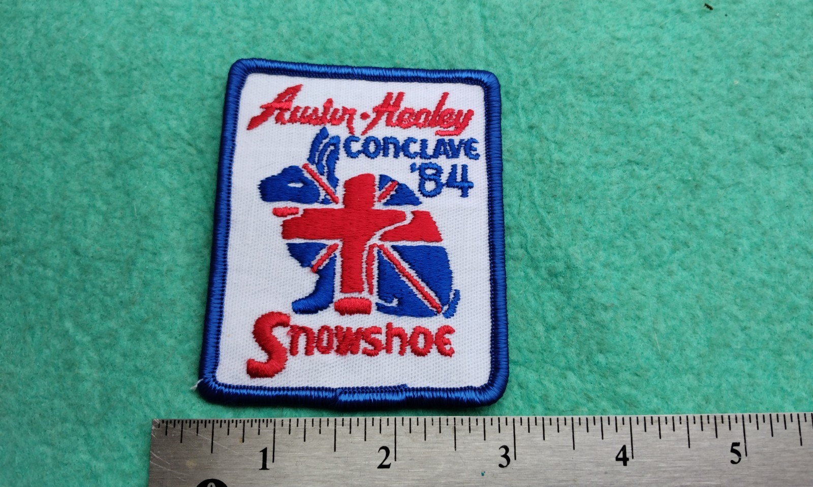 Vintage Austin Healey Conclave Snowshoe West Virginia 1984 Patch