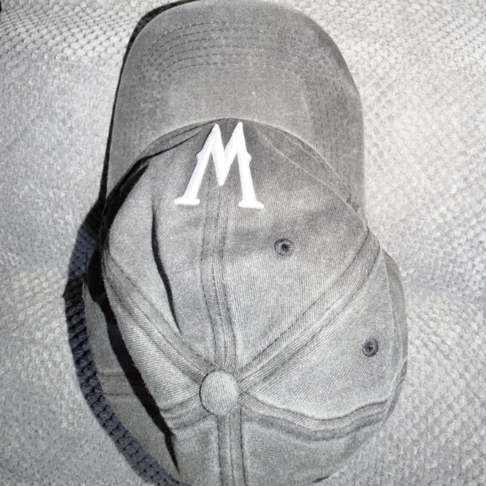 Wendy’s x Wednesday Gray Baseball Cap Hat w/ W Logo Restaurants & Fast Food