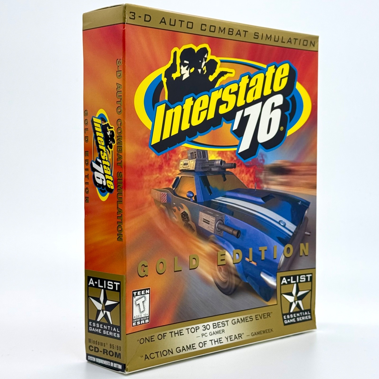 Interstate \'76 Gold Edition Big Box CD ROM Game Windows 95 (PC, 1997) - New