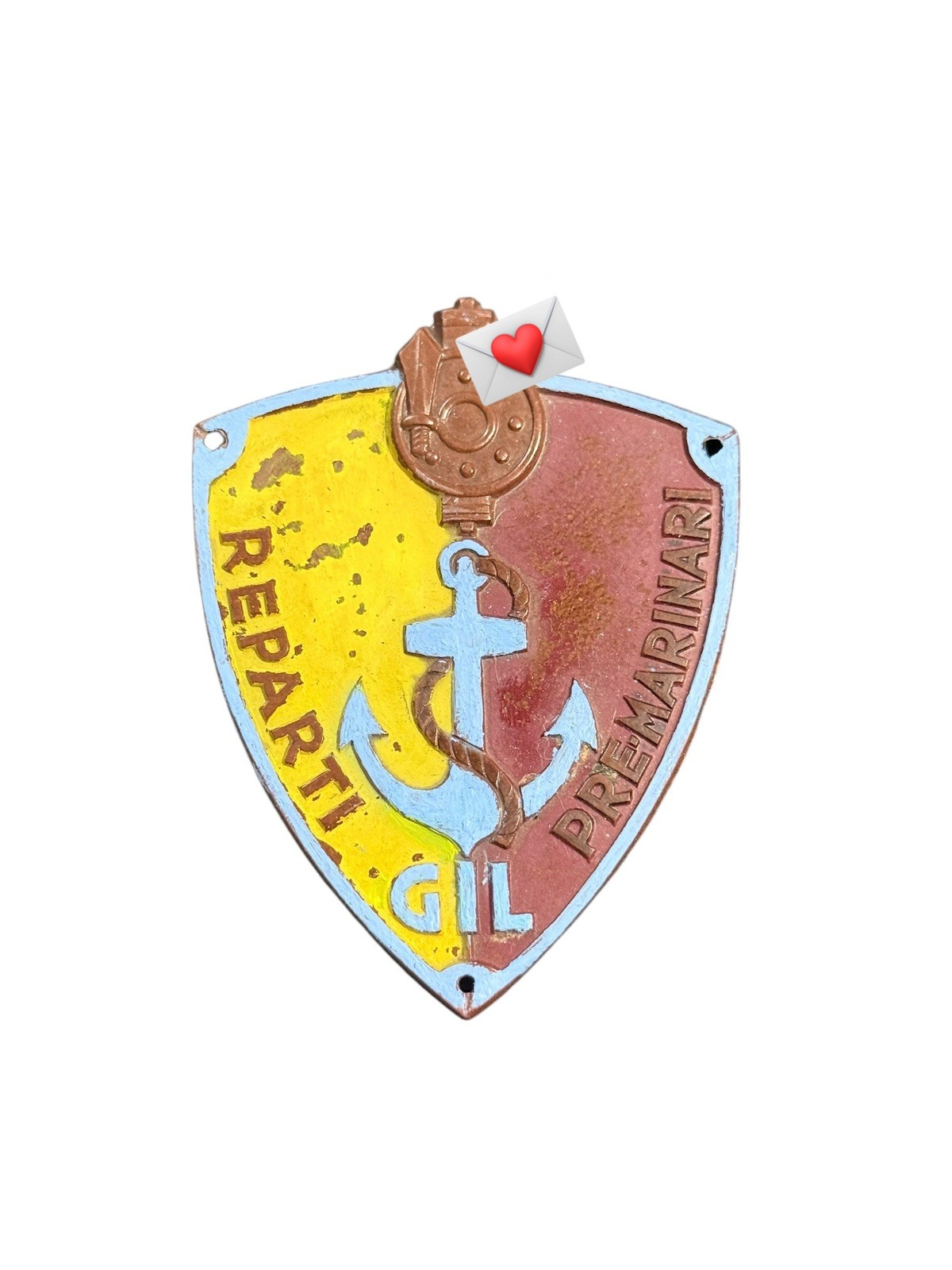 ITALIAN WW2 ~ITALY WW2 BLACK FLAME MILITIA SHIELD