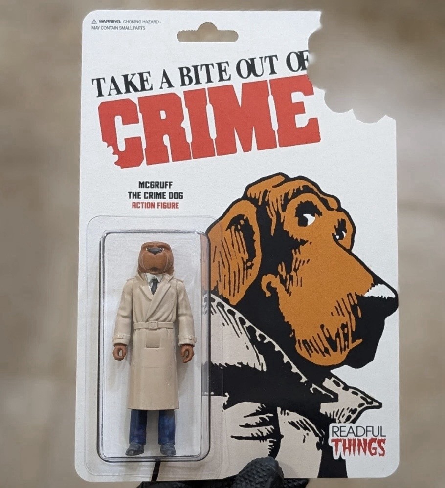 1/1 McGruff The Crime Dog Custom Vintage Action Figure Readful Things MOC DKE