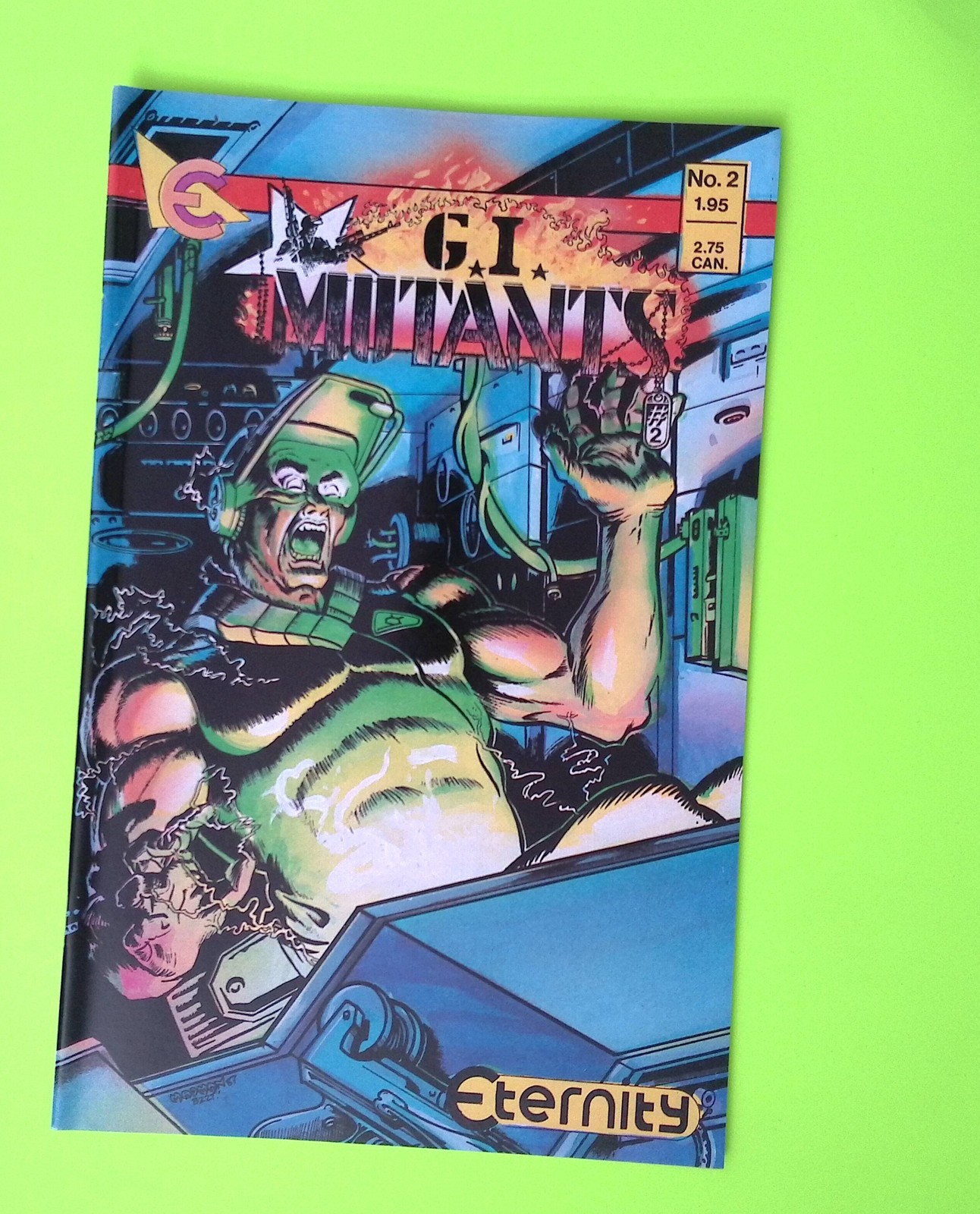 G.I. Mutants #2 1987 Eternity Comics High Grade Comic Book W284-32