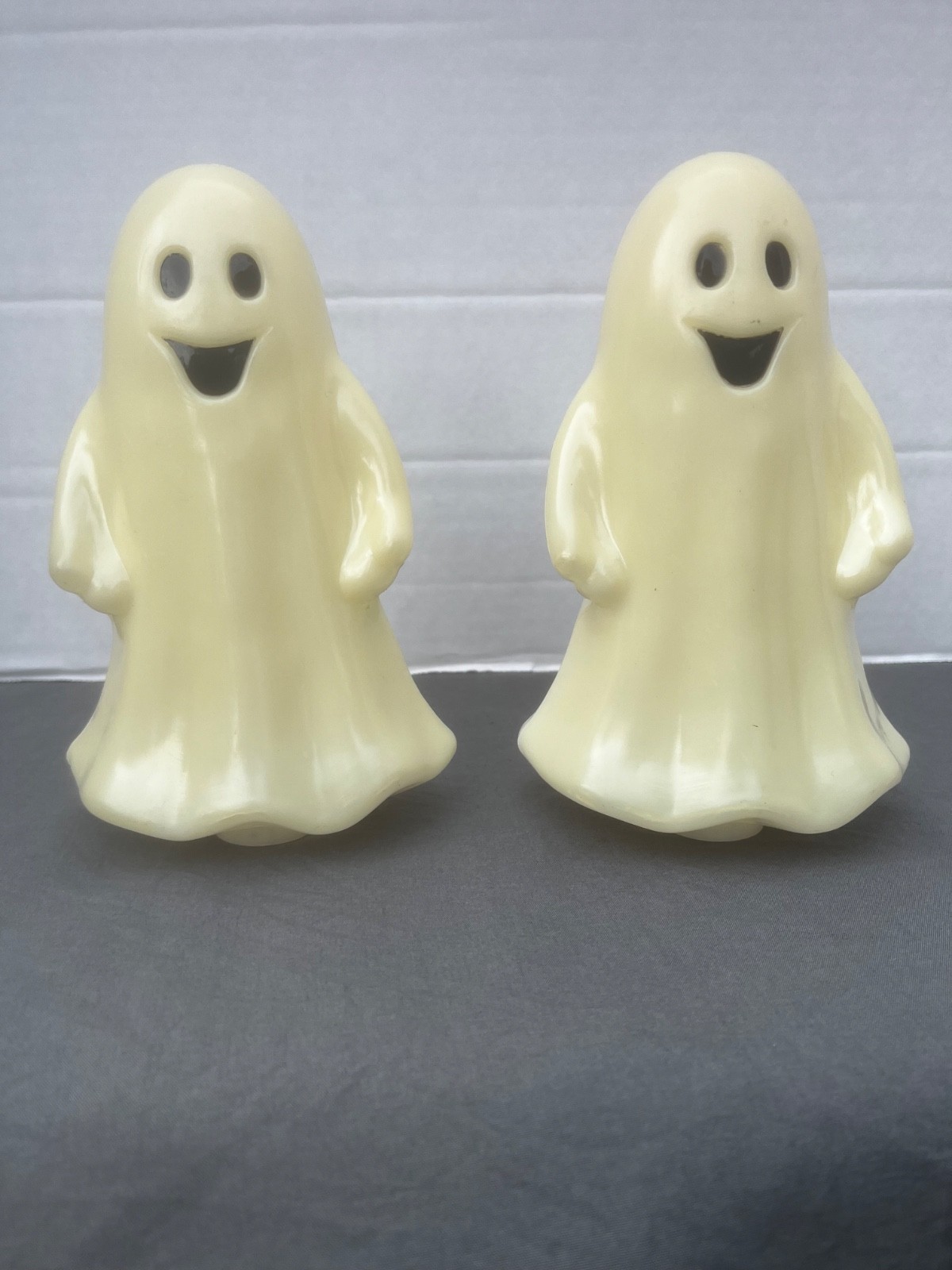 2 Rare Vintage Matching Ghost Blow Molds - No Chips or Cracks