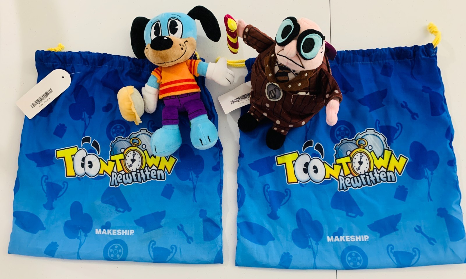 Disney's Toontown Online Rewritten x Makeship Flippy & Flunky Plush Set of 2 TTR