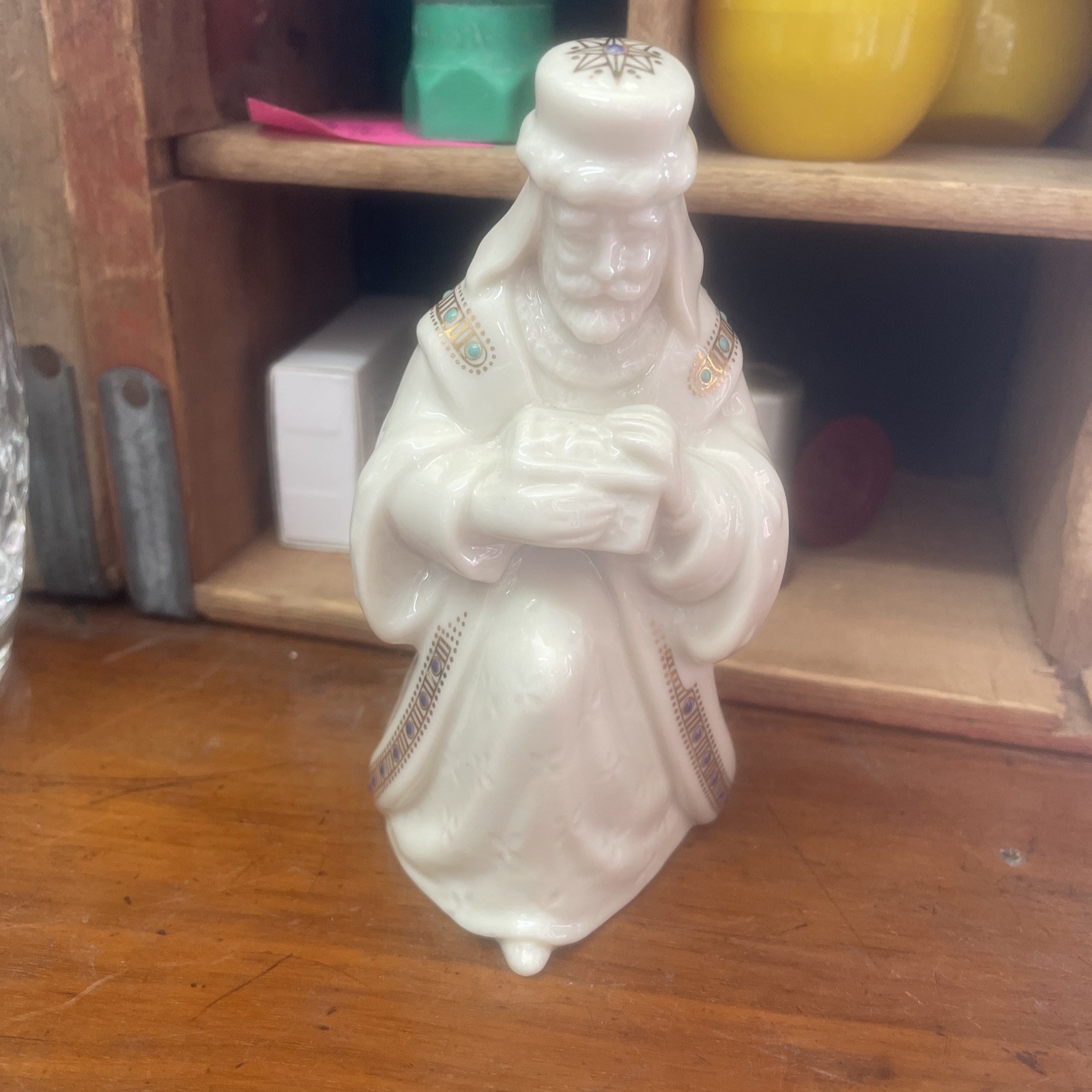 Vintage Lenox China Christmas Nativity Jewels Collection Figural King Balthazar