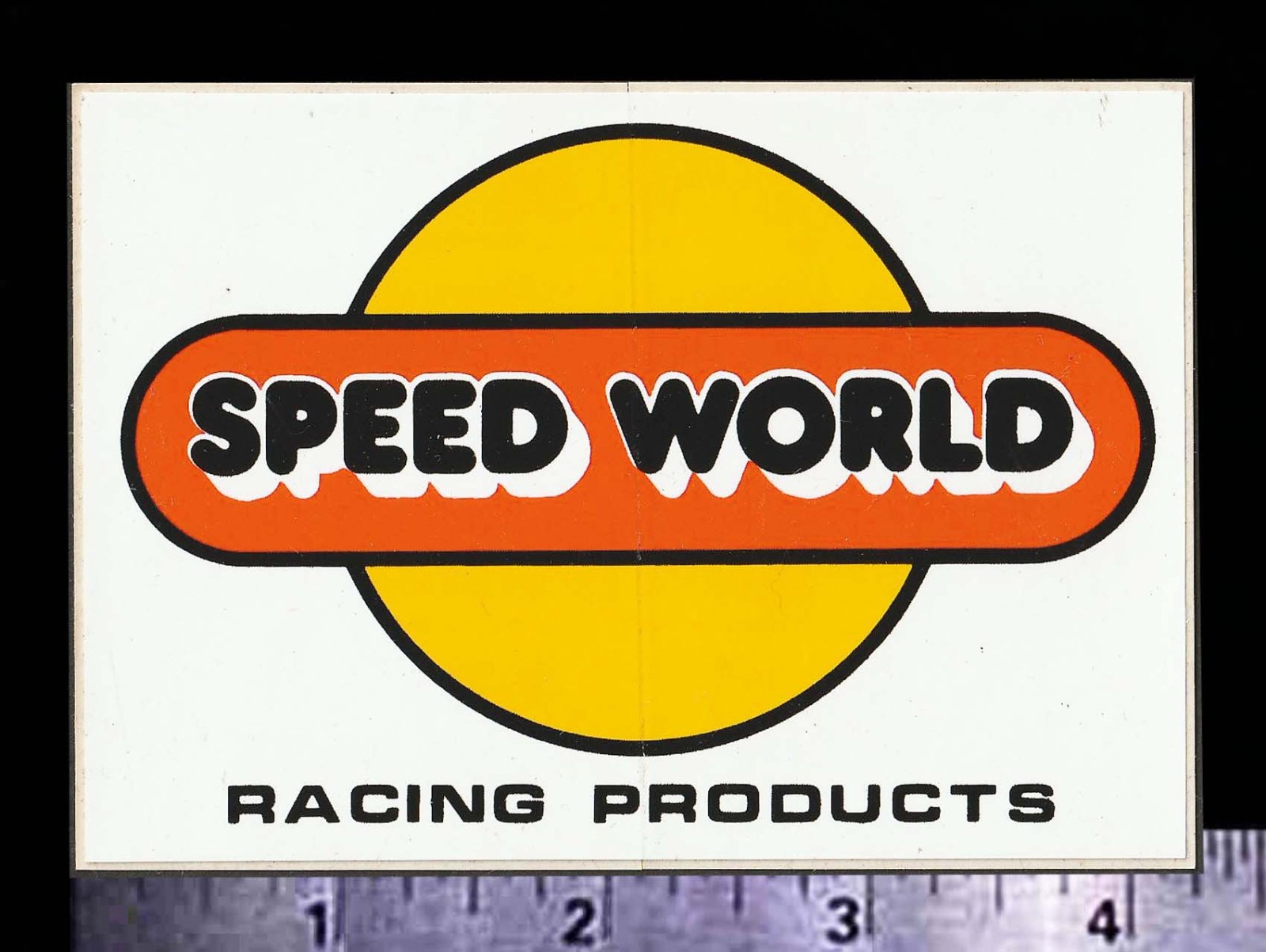 SPEED WORLD Racing Products - Auto Parts - Original Vintage 1970’s Decal/Sticker