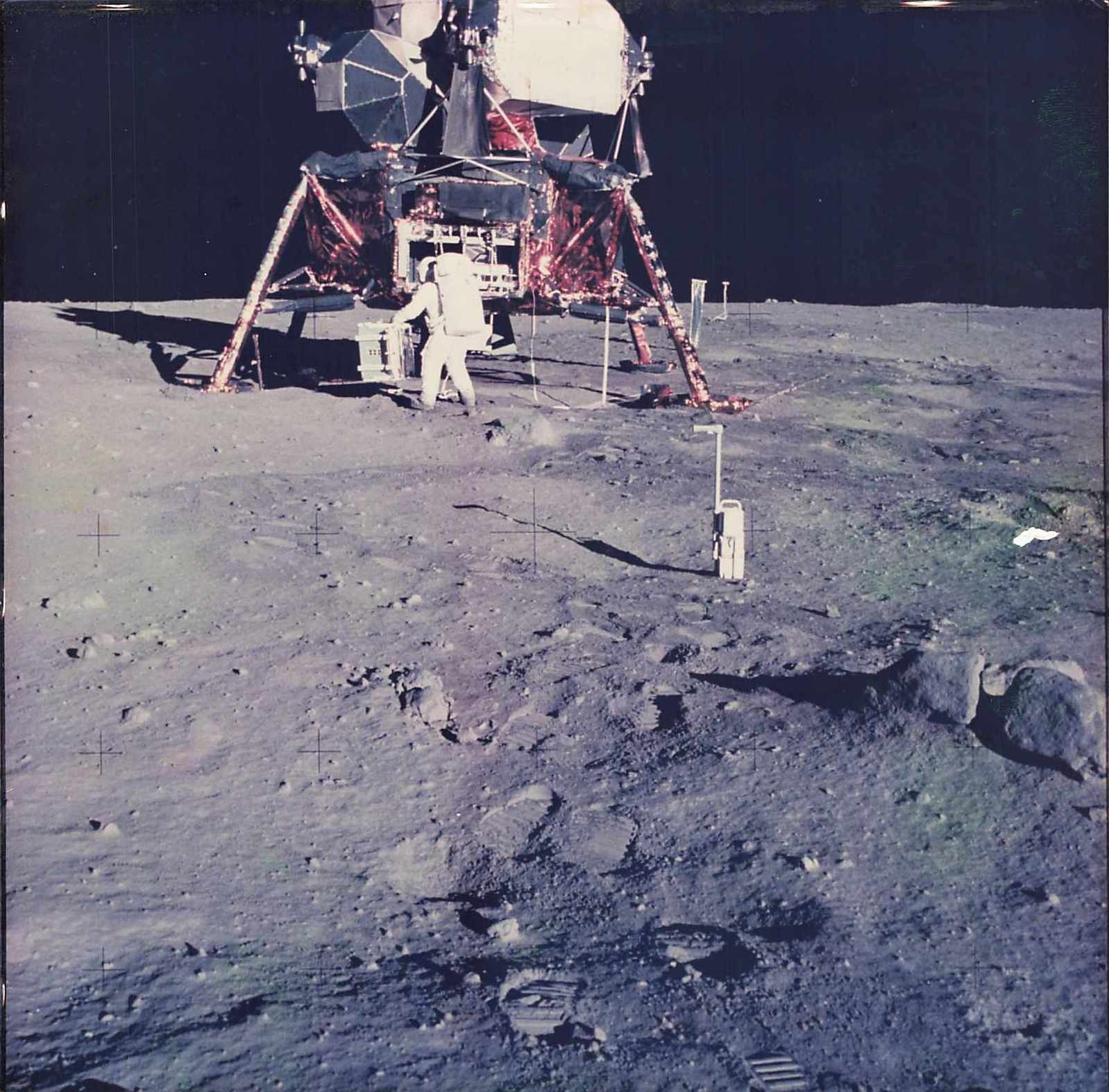 1969 Apollo 11 Buzz Aldrin Lunar Module AS11-40-5931 Kodak Color Photo Moon Rare
