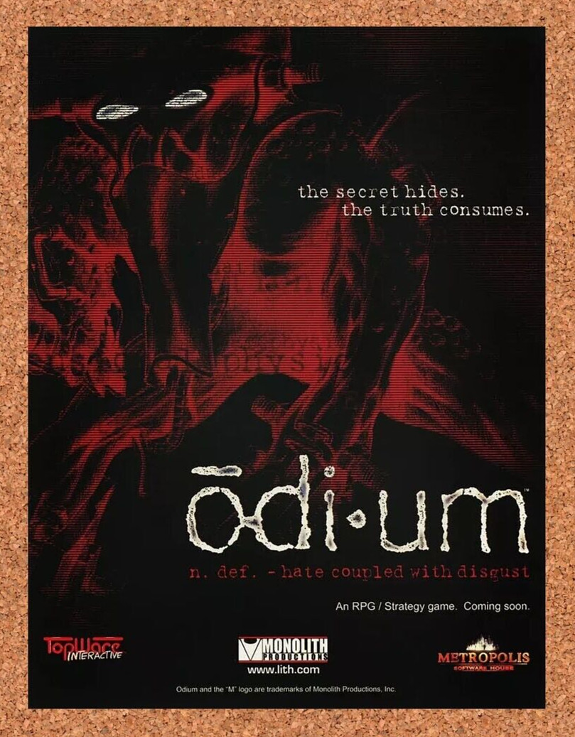 1998 Odium PC Original Advertisement / Retro Wall Art v2