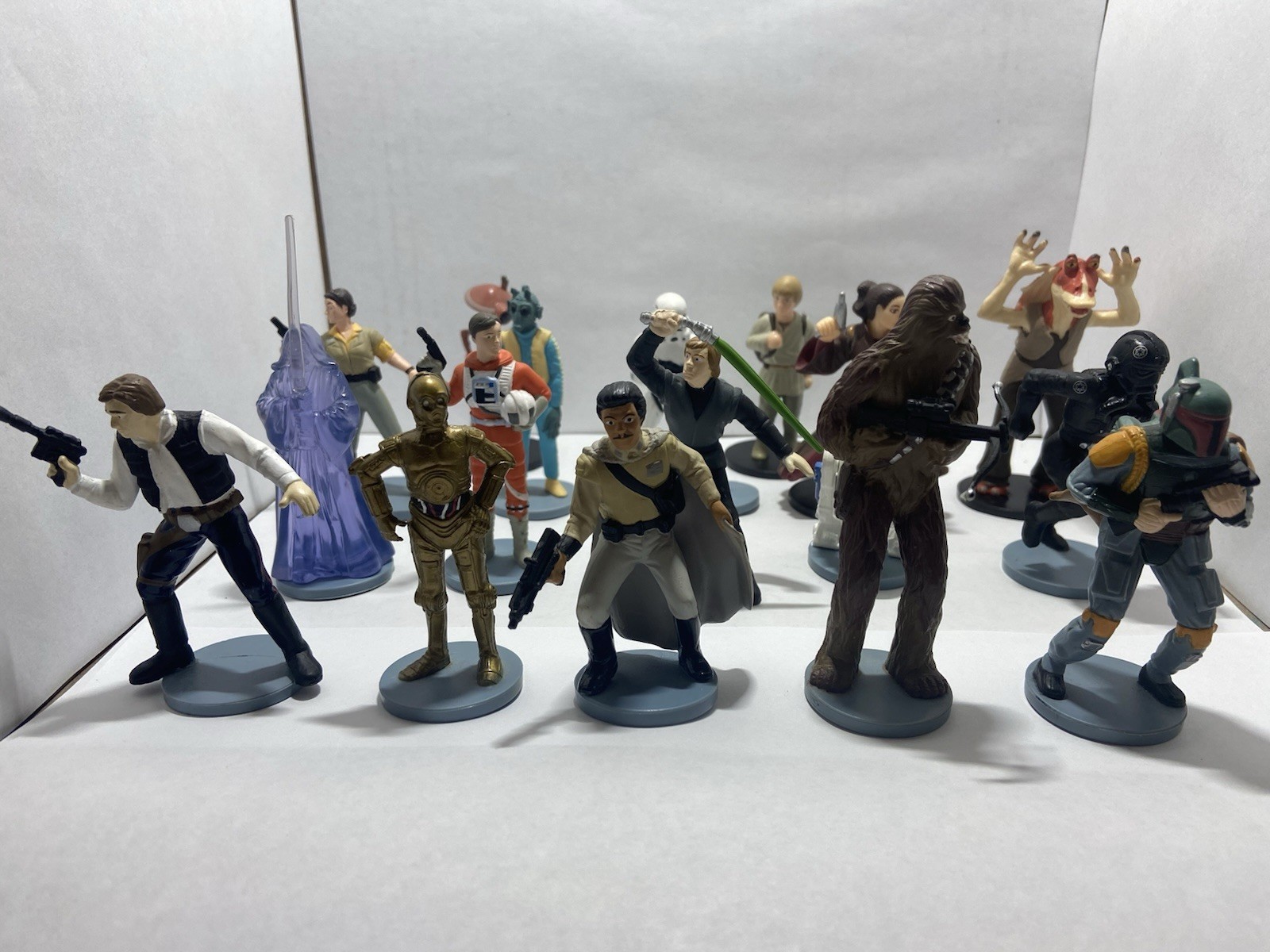 Vintage 1995-1999 “Applause” Star Wars Mini-Figurines. Lot of 17-Great Condition