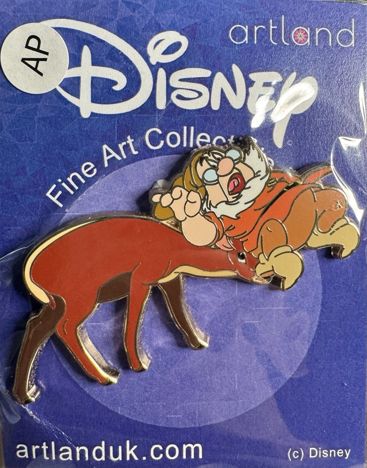 Disney Artland UK Snow White & 7 Dwarves Doc w/ Deer Pin ARTIST PROOF RARE