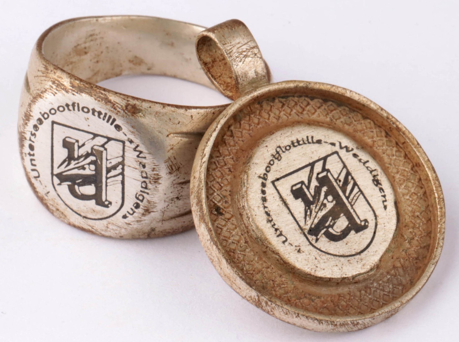 WWII Submariner\'s ring Navy U-boat WW2 Marine Military fleet Army Submarine Set