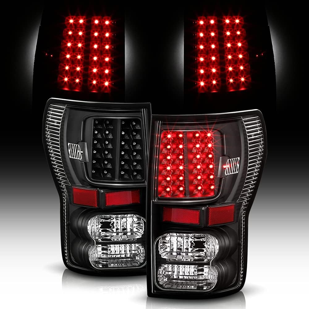 - for 2007-2013 Toyota Tundra Pickup Truck Black Housing LED Tail Lights Brake L