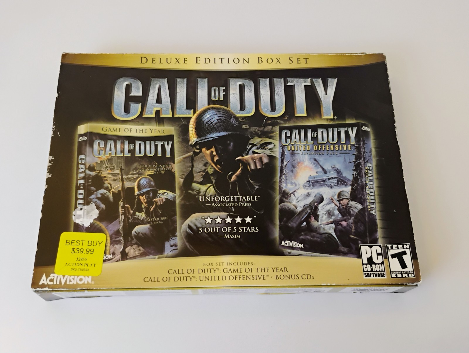 Call of Duty Deluxe Edition GOTY United Offensive Box Set SEALED 