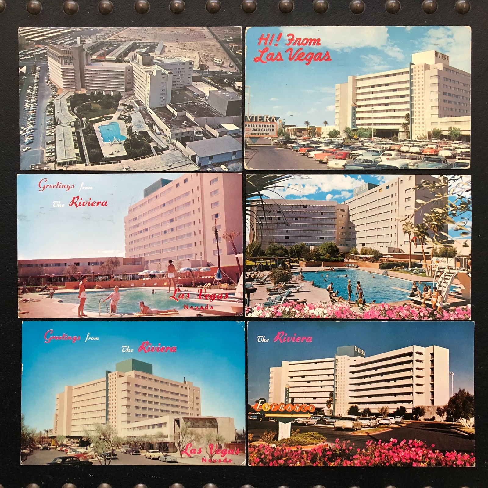 [6] Riviera Hotel Las Vegas Nevada postcards [all posted]