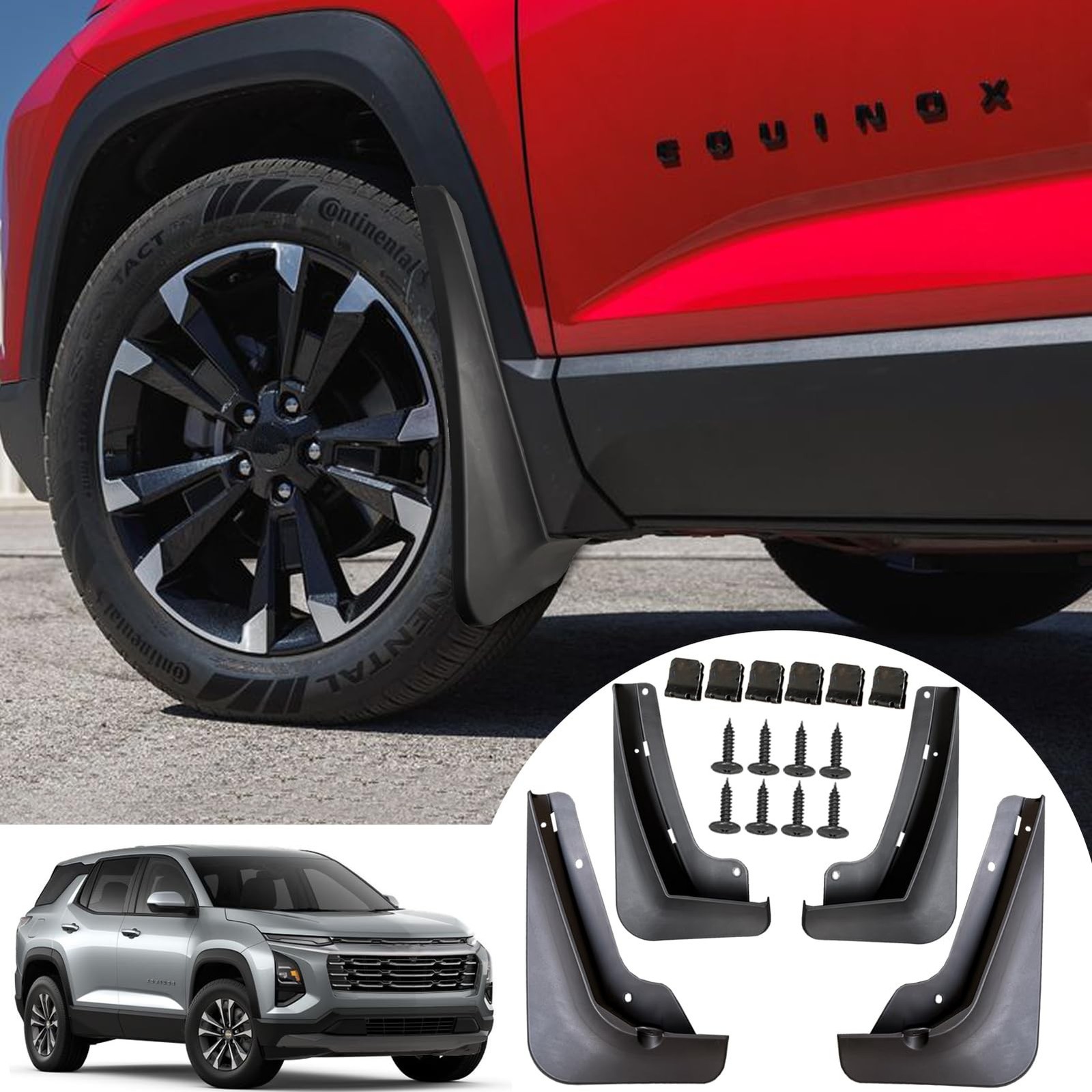 KEADIAP Mud Flaps for Chevy Equinox 2025 2026, No Drill Splash Guards | Front...