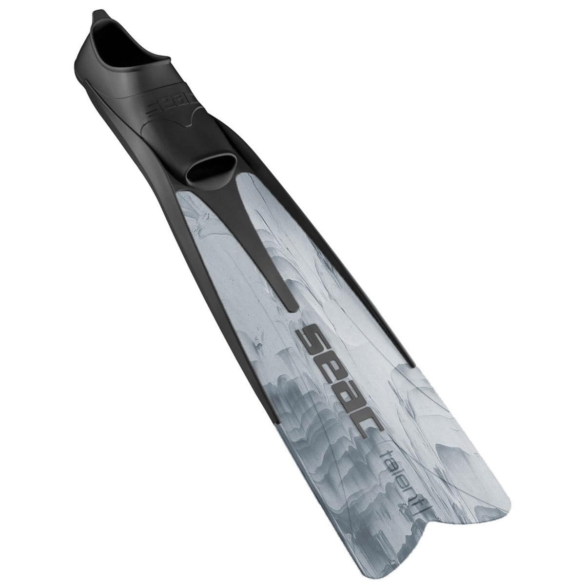 SEAC Talent Diving Fins Spearfishing & Freediving Neoprene, Camo Grey