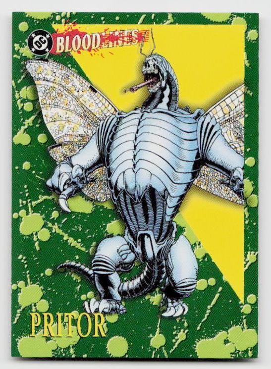 1993 SkyBox DC Comics Bloodlines #73 Pritor