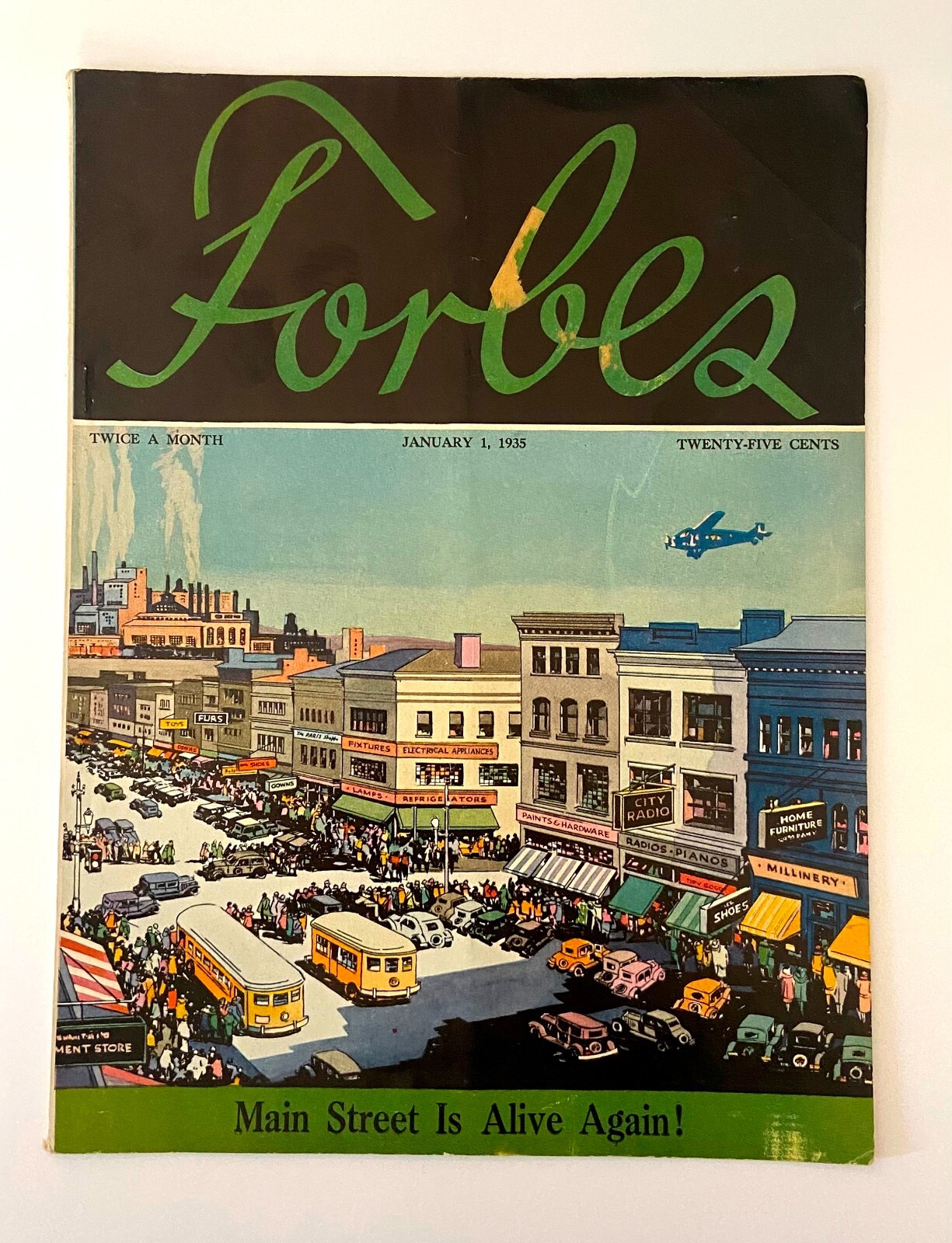VINTAGE JANUARY 1,  1935 FORBES MAGAZINE