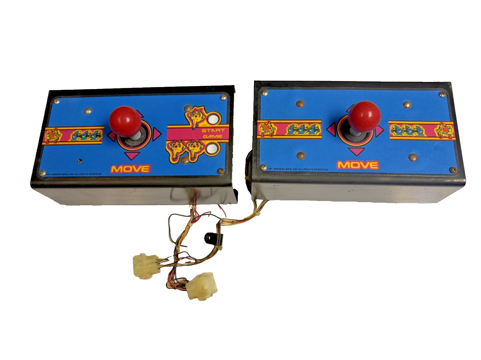 MS PACMAN  COCKTAIL CONTROL PANELS