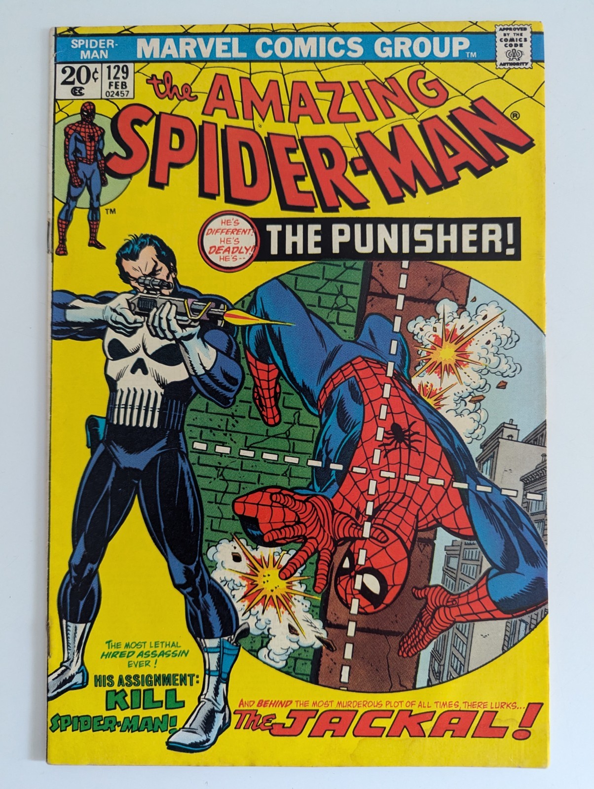 Amazing Spider-Man #129 - KEY 1st Appearance of The Punisher + Jackal